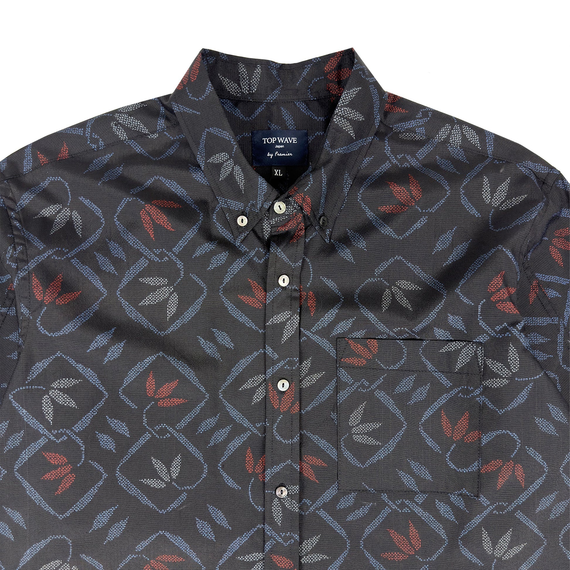 着物長袖シャツ メンズ XL LSVN-XL23-3