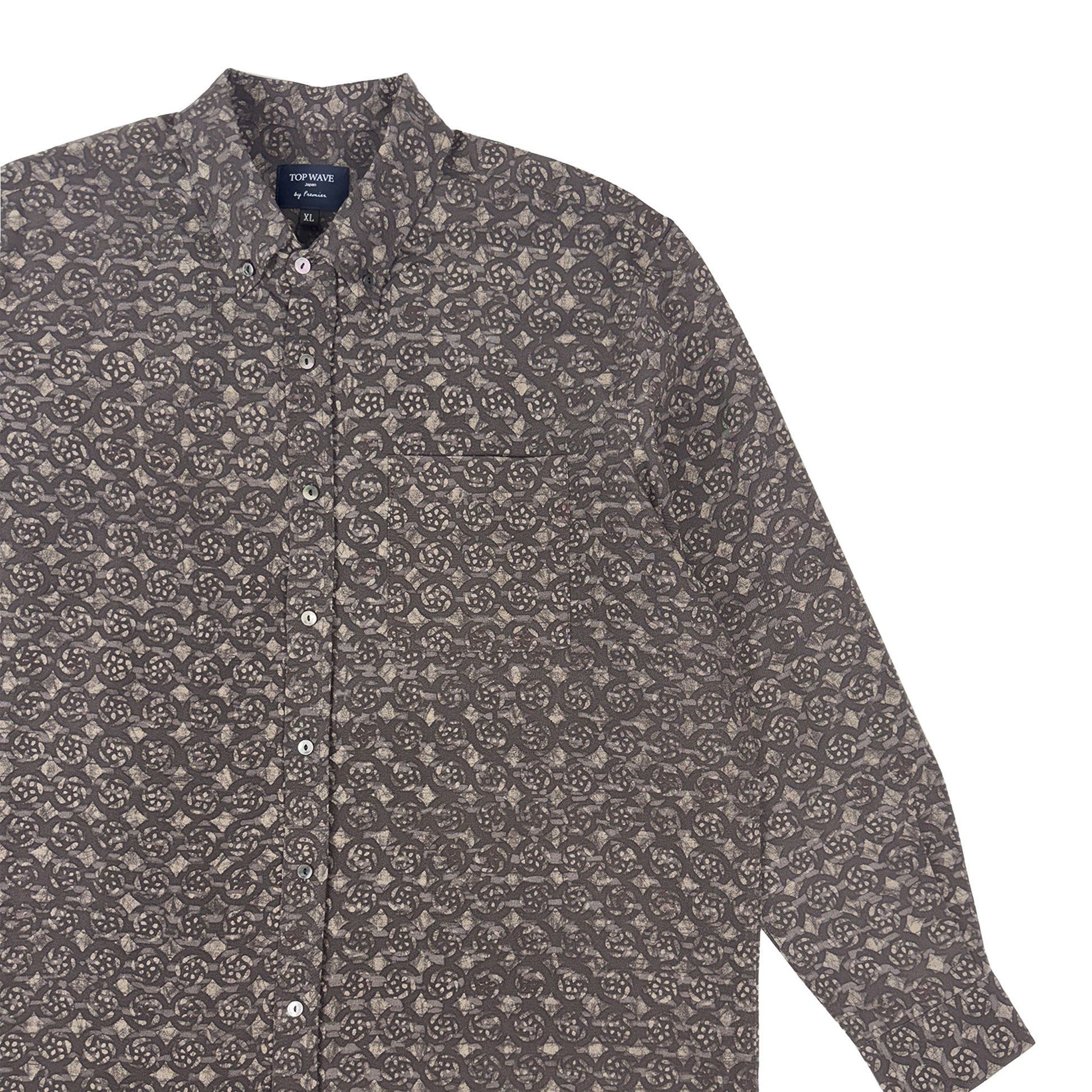 着物長袖シャツ メンズ XL LSVN-XL24-3