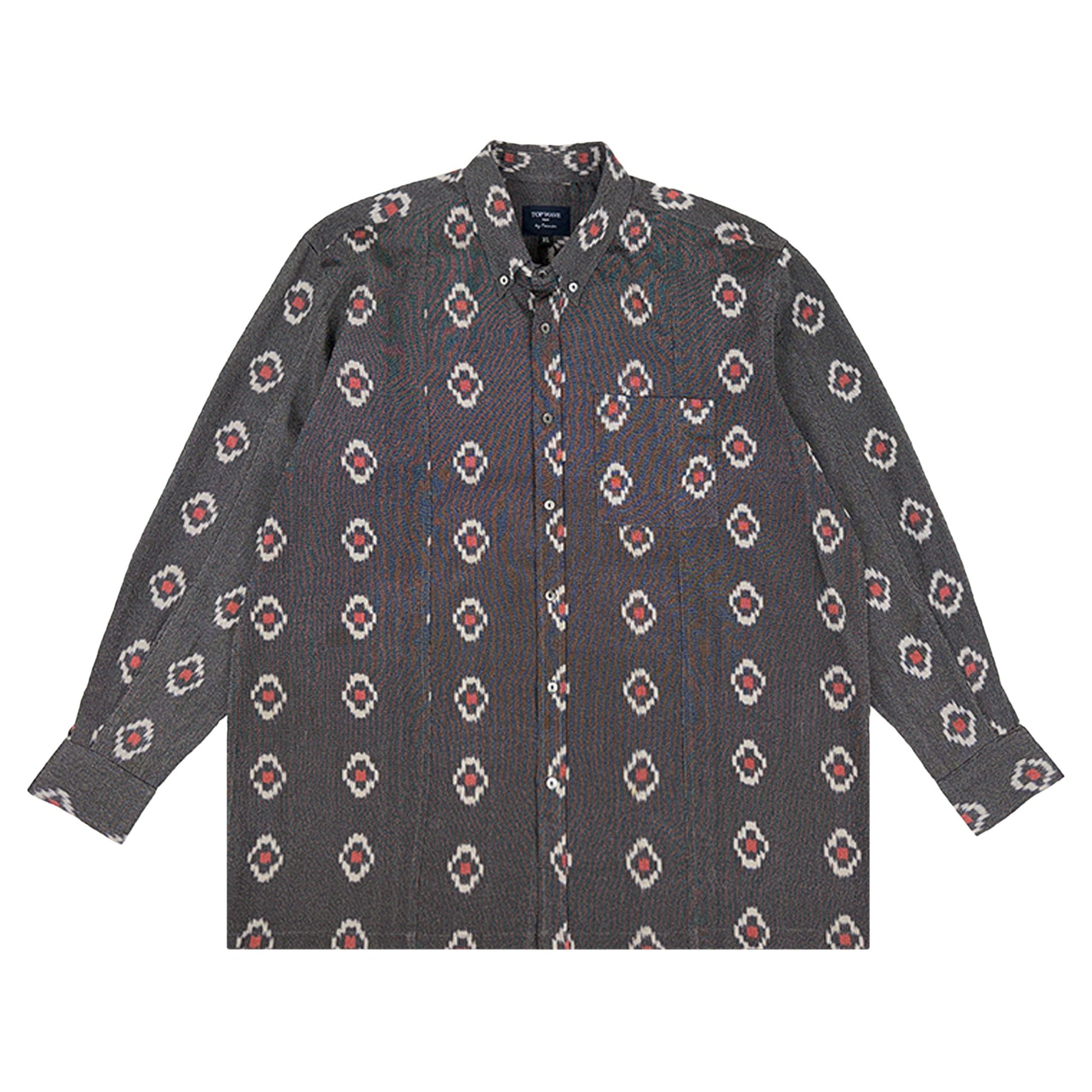 着物長袖シャツ メンズ XL LSVN-XL26-1