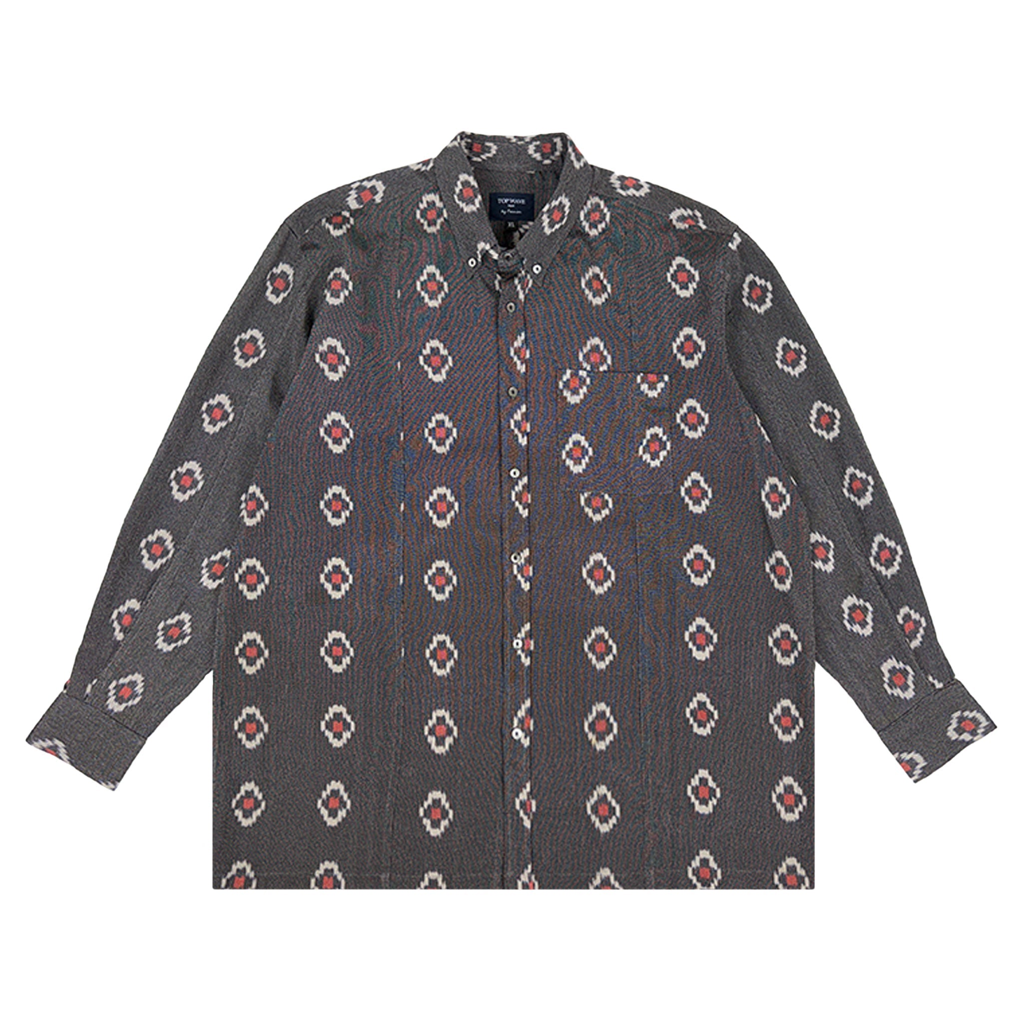 着物長袖シャツ メンズ XL LSVN-XL26