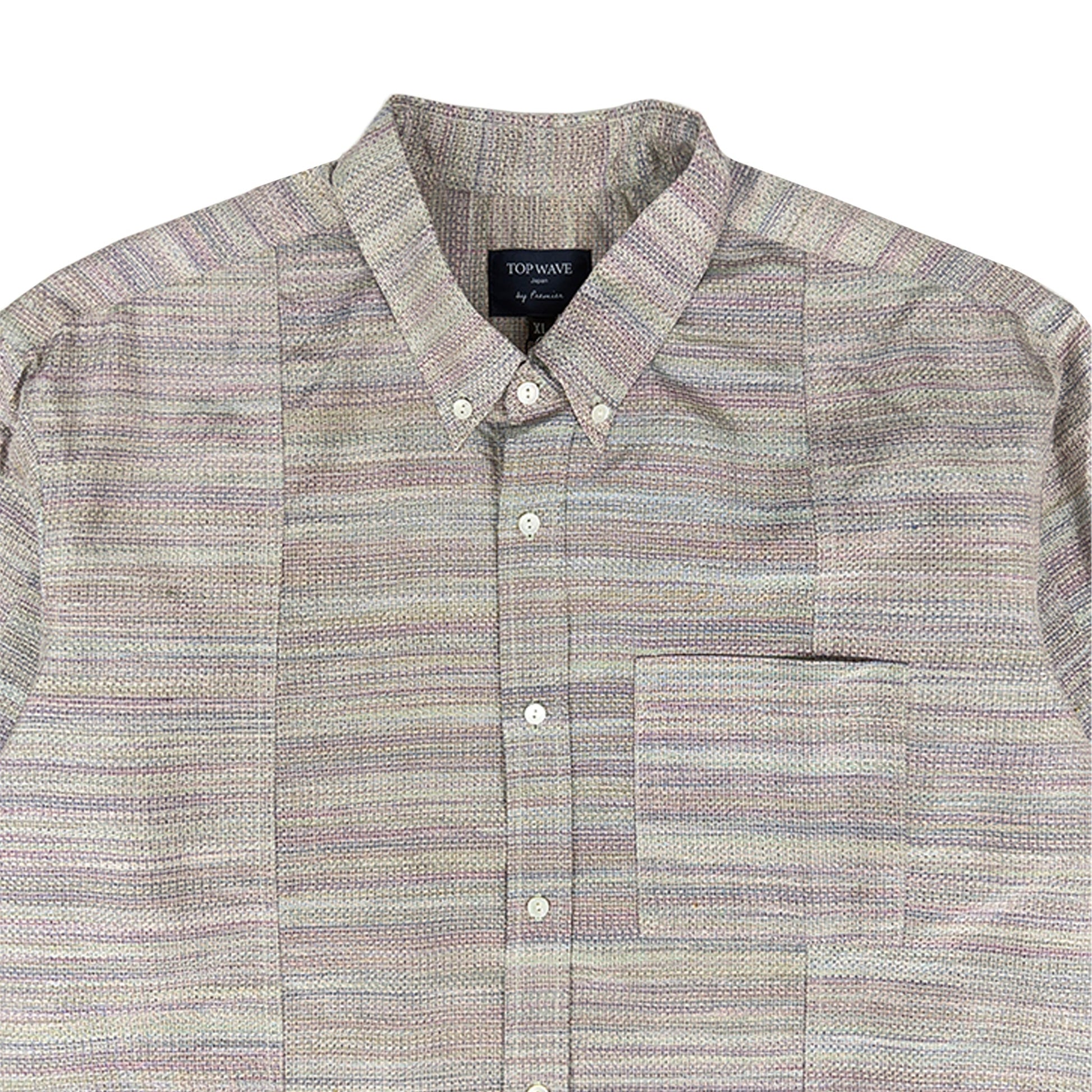 着物長袖シャツ メンズ XL LSVN-XL28-3