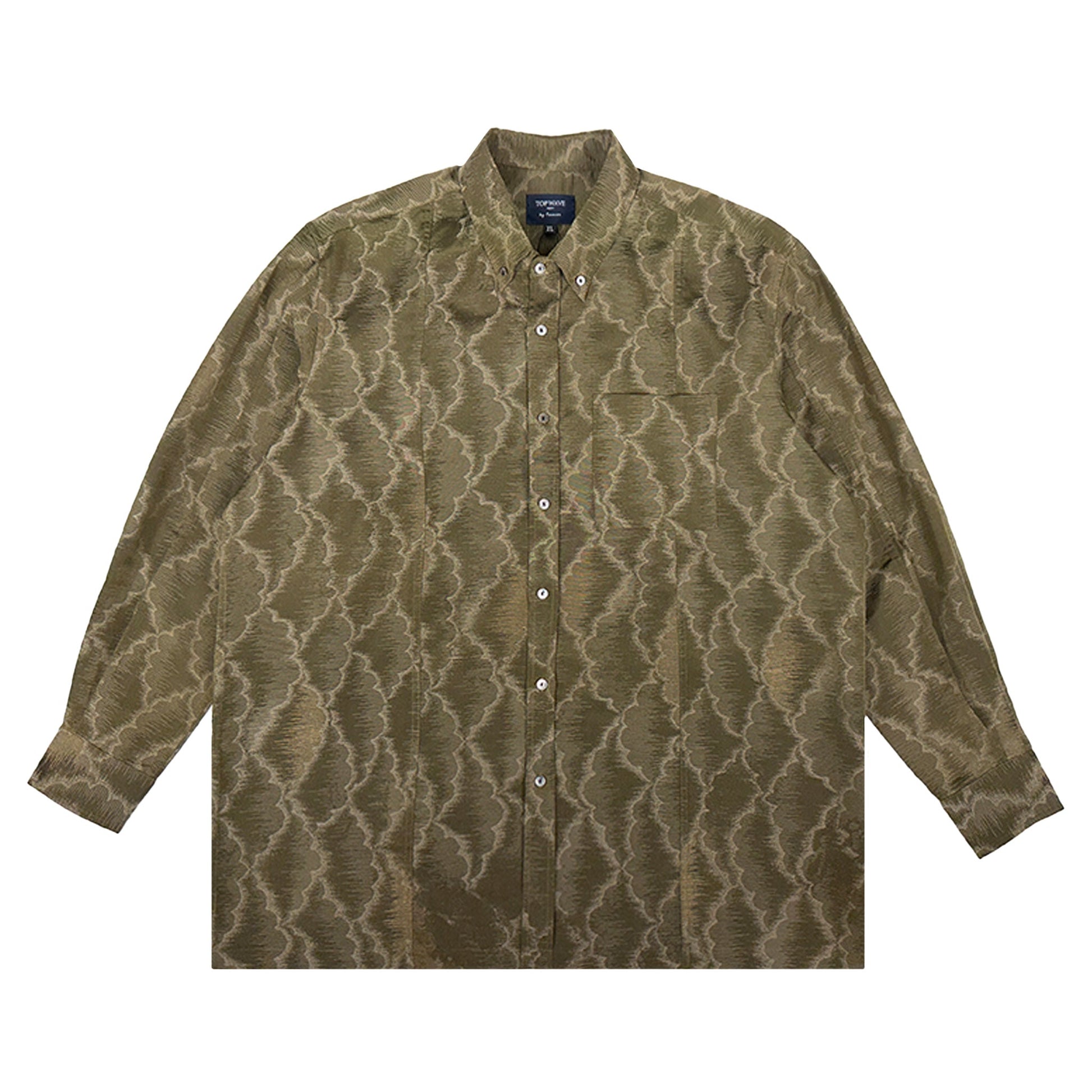 着物長袖シャツ メンズ XL LSVN-XL31-1