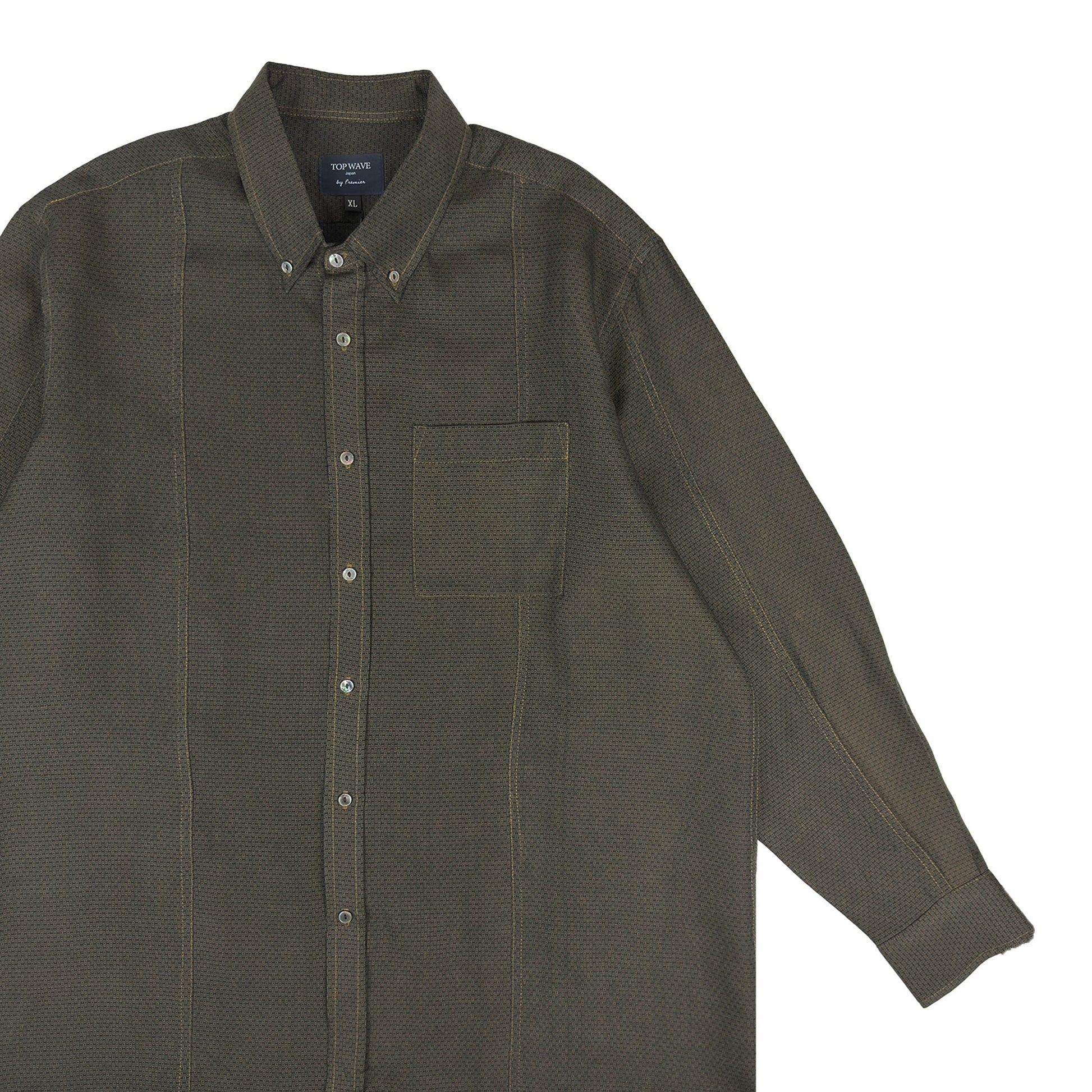 着物長袖シャツ メンズ XL LSVN-XL33-4