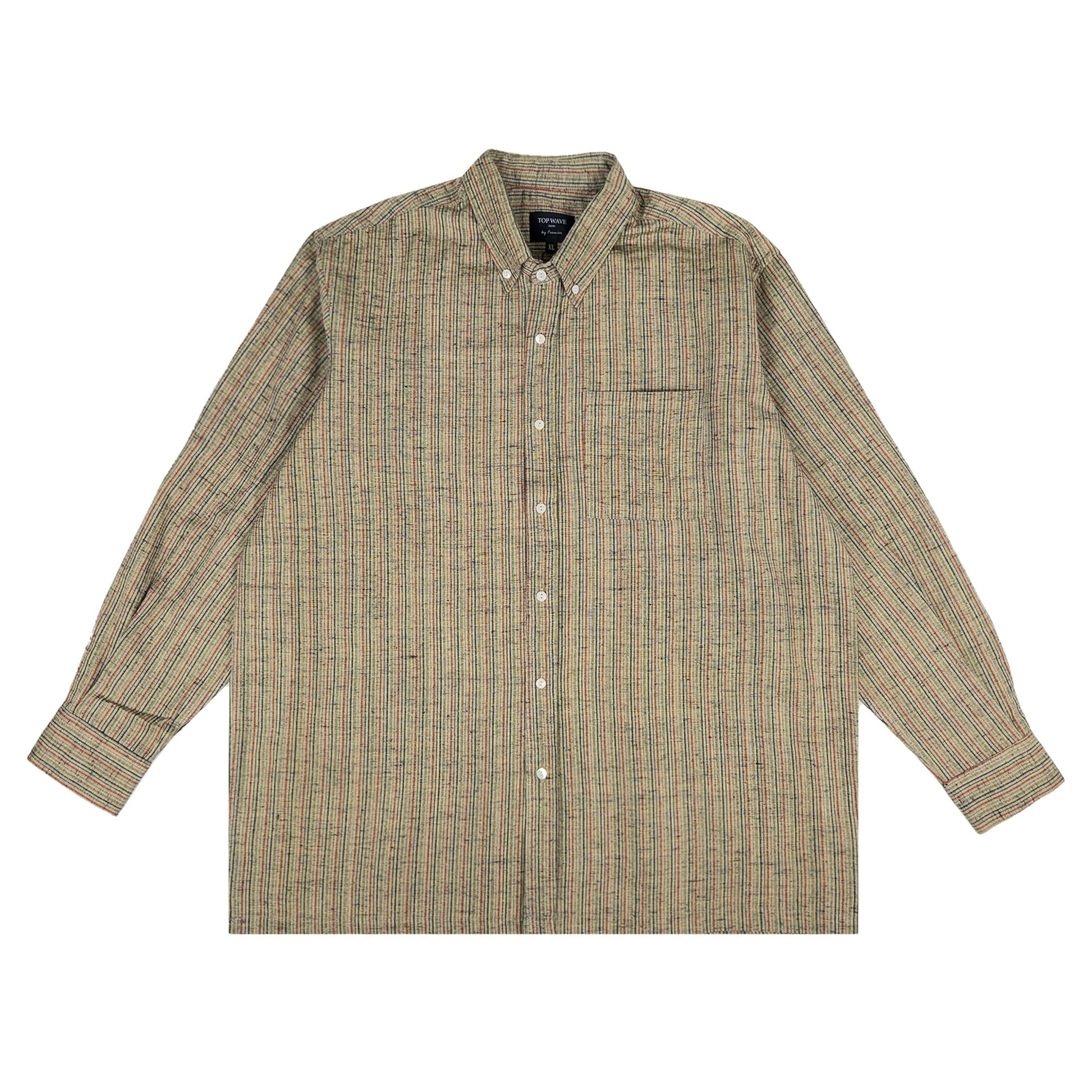 着物長袖シャツ メンズ XL LSVN-XL34-1