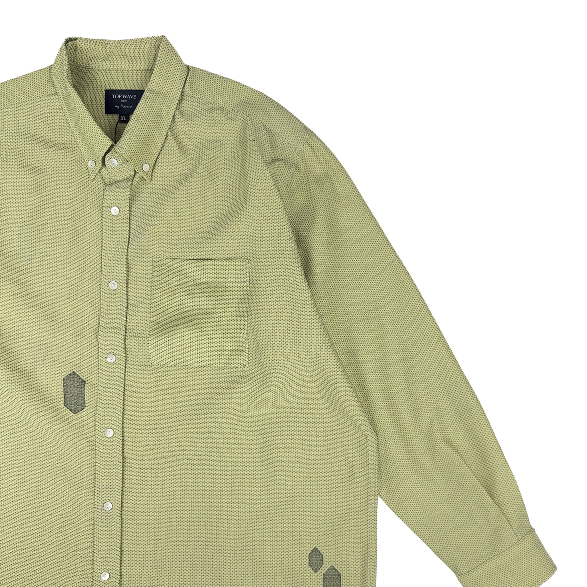 着物長袖シャツ メンズ XL LSVN-XL37-4