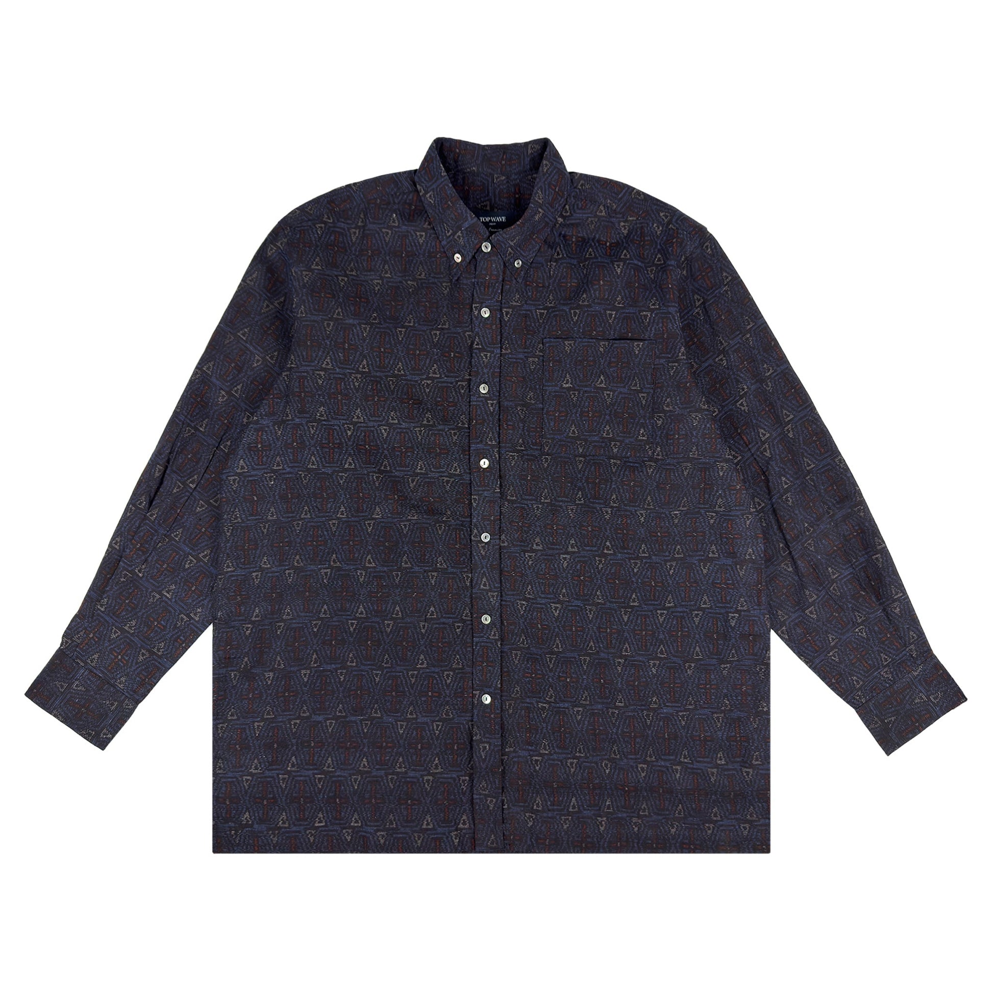 着物長袖シャツ メンズ XL LSVN-XL38-1