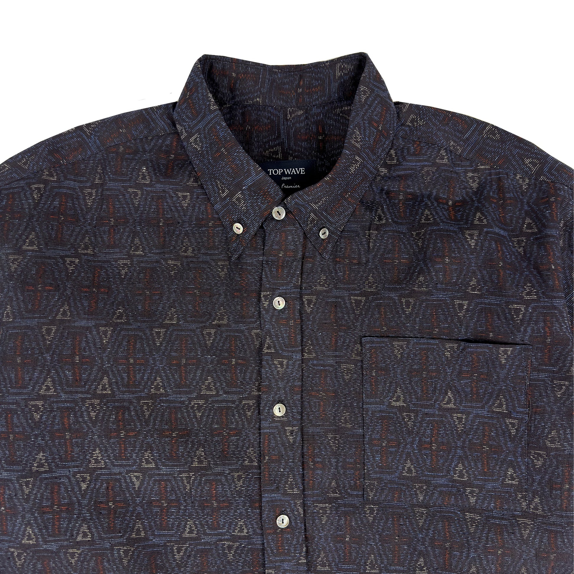 着物長袖シャツ メンズ XL LSVN-XL38-3