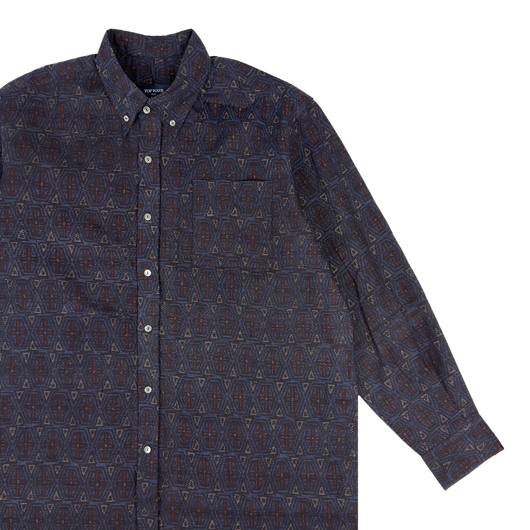 着物長袖シャツ メンズ XL LSVN-XL38-zoom-4