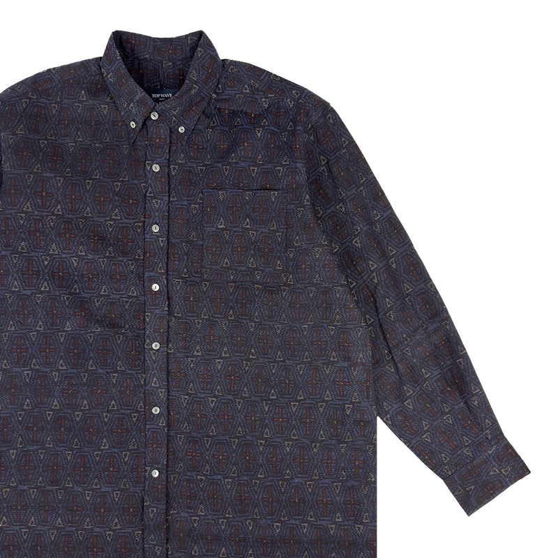 着物長袖シャツ メンズ XL LSVN-XL38-zoom-