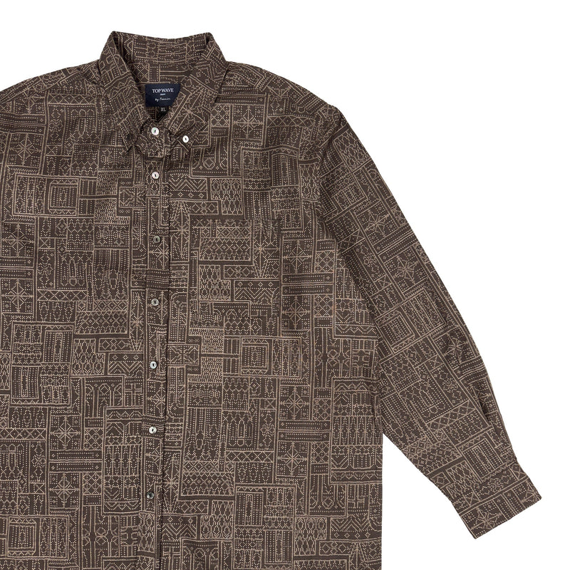 着物長袖シャツ メンズ XL LSVN-XL40-zoom-