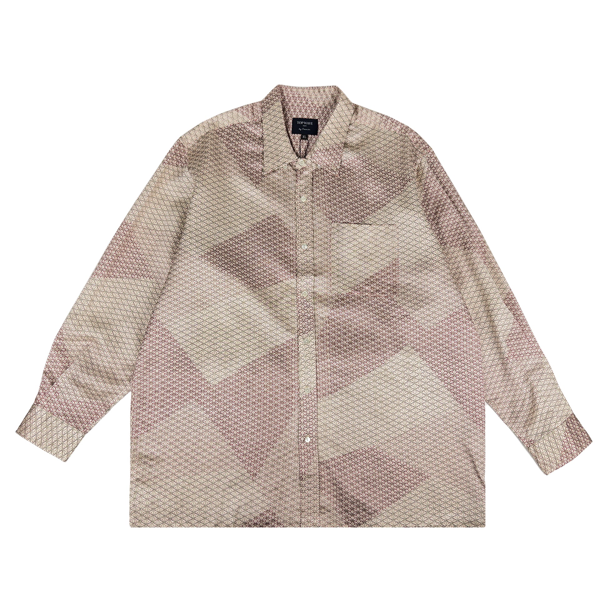 着物長袖シャツ メンズ XL LSVN-XL42-1