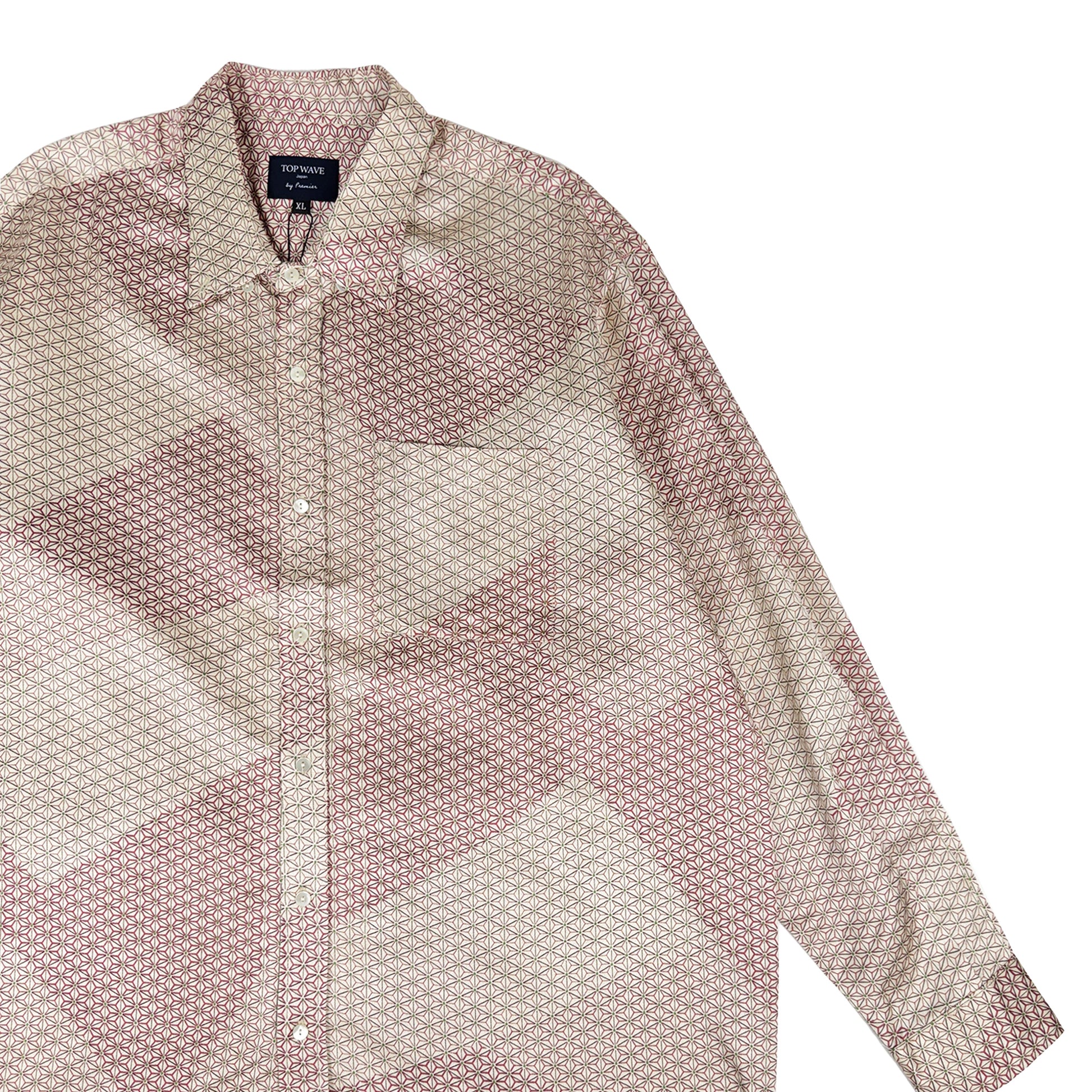 着物長袖シャツ メンズ XL LSVN-XL42-4