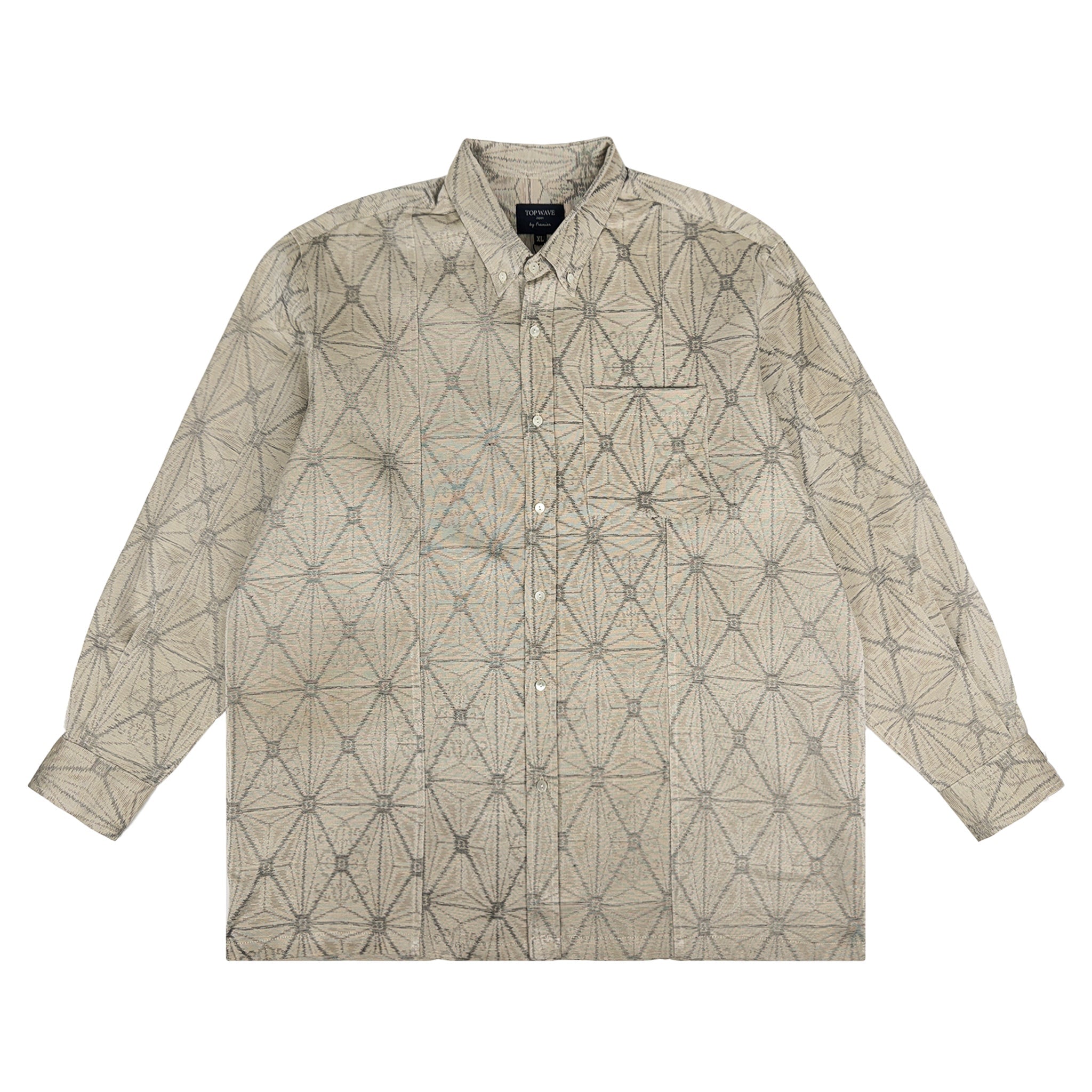 着物長袖シャツ メンズ XL LSVN-XL43-zoom-1