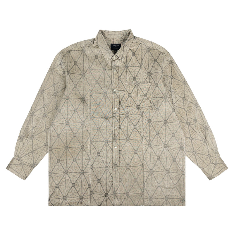 着物長袖シャツ メンズ XL LSVN-XL43-zoom-