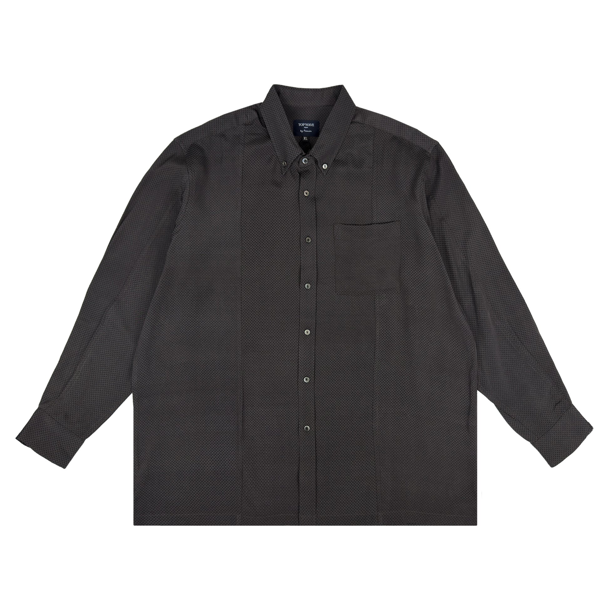 着物長袖シャツ メンズ XL LSVN-XL44-1