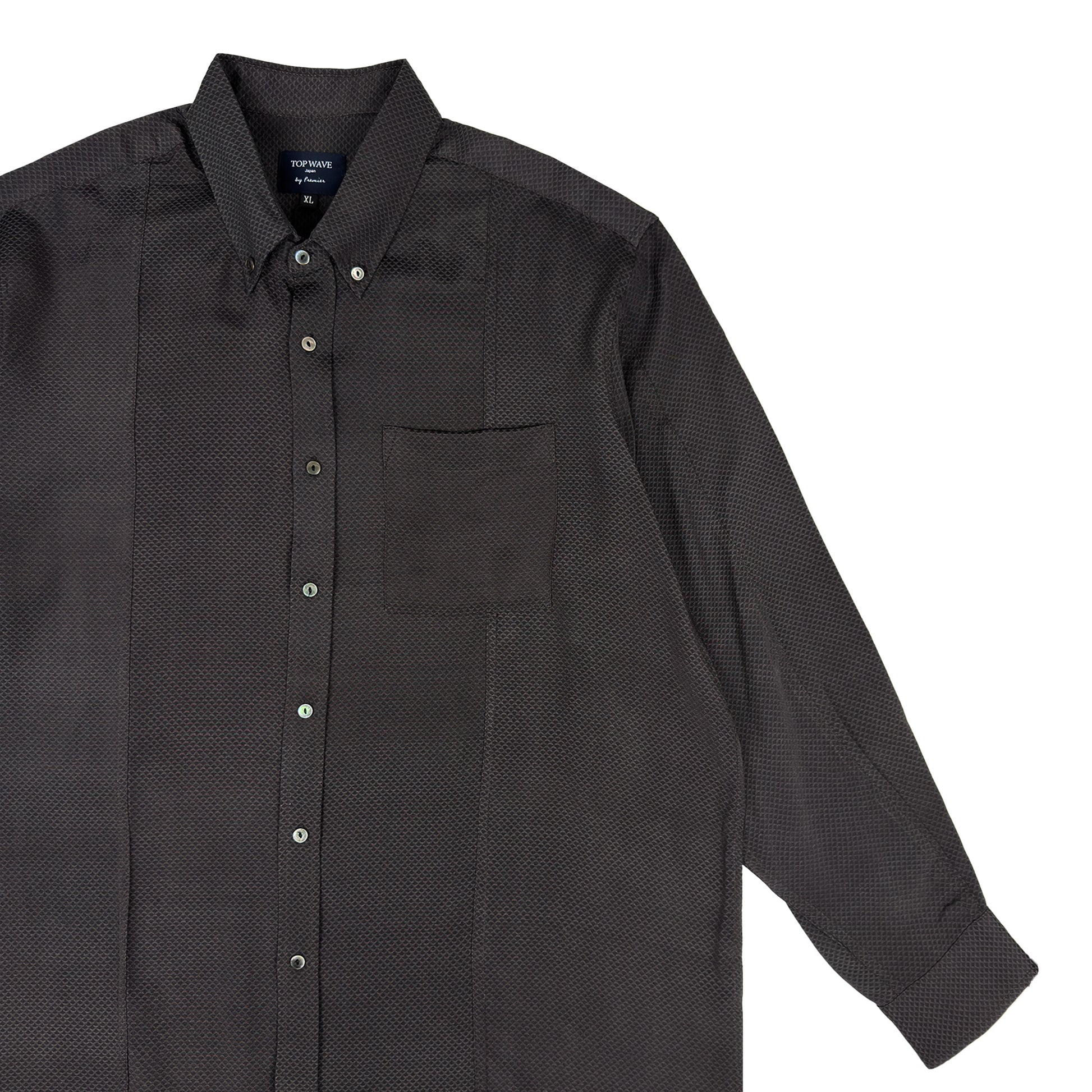 着物長袖シャツ メンズ XL LSVN-XL44-4