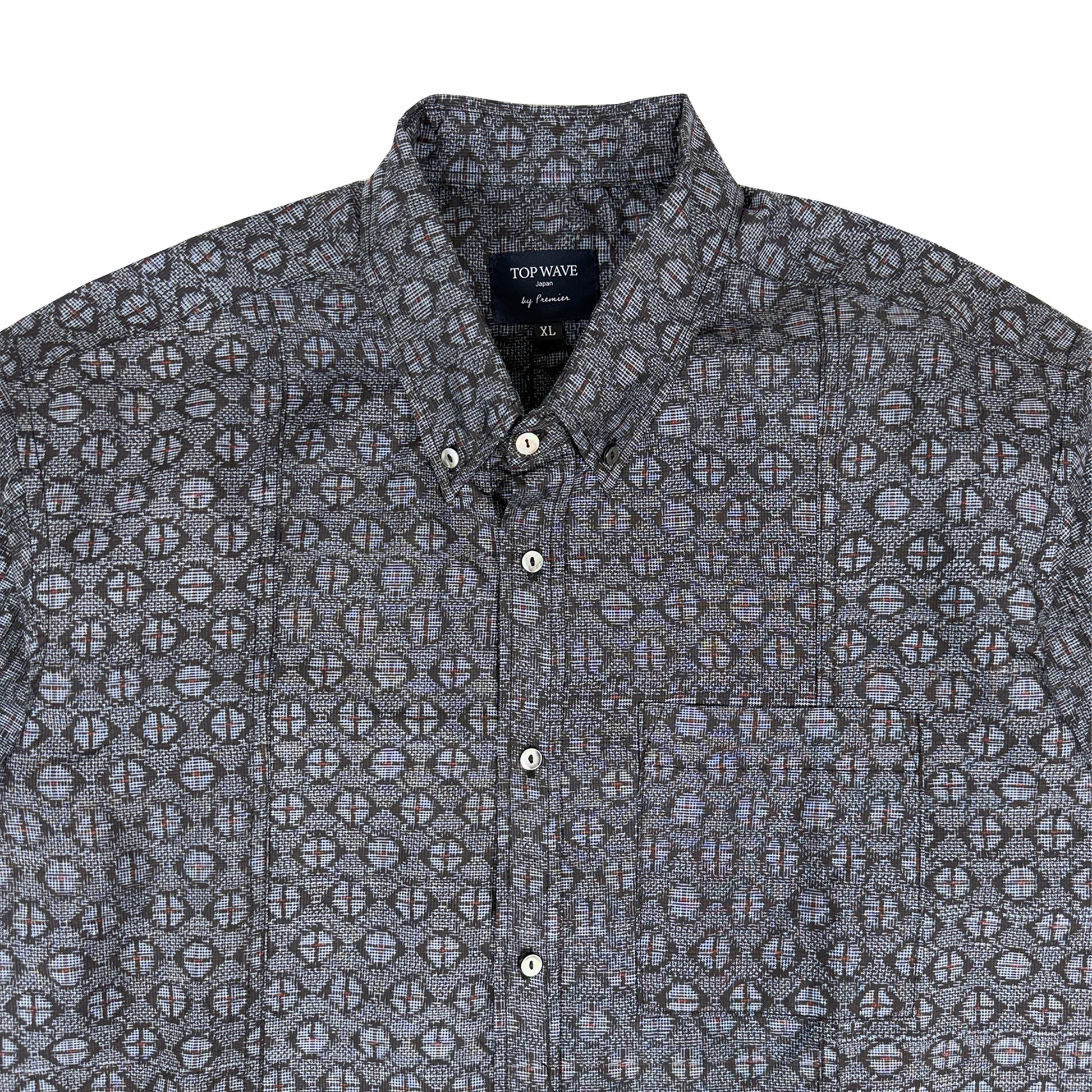 着物長袖シャツ メンズ XL LSVN-XL45-3