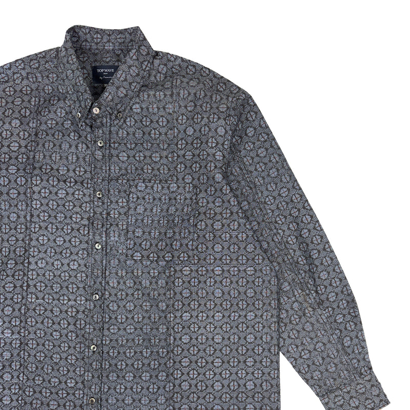 着物長袖シャツ メンズ XL LSVN-XL45-zoom-