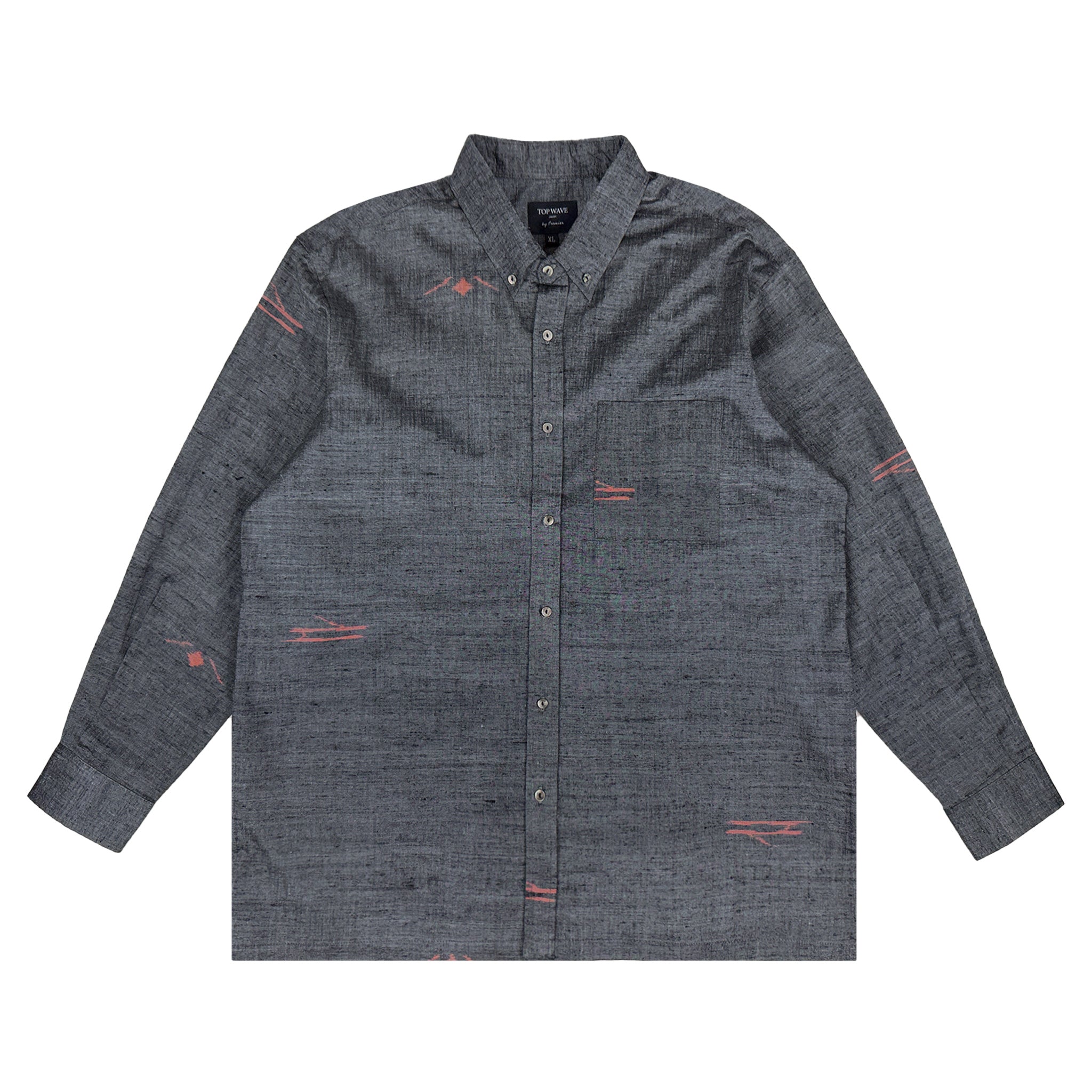 着物長袖シャツ メンズ XL LSVN-XL46