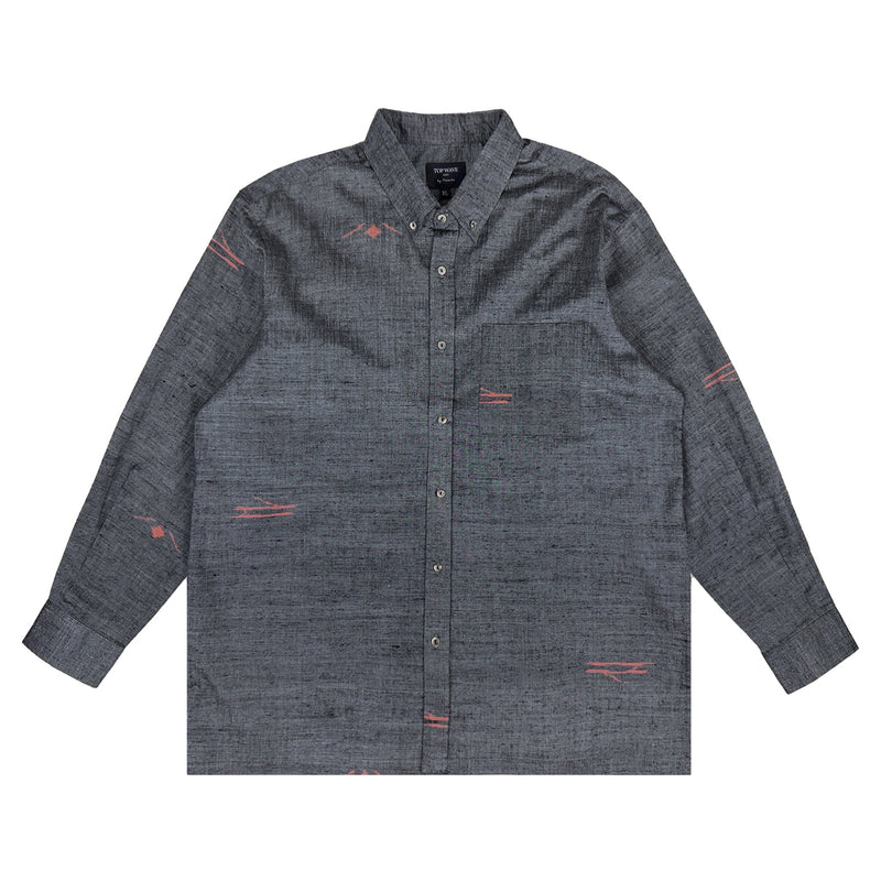 着物長袖シャツ メンズ XL LSVN-XL46-zoom-