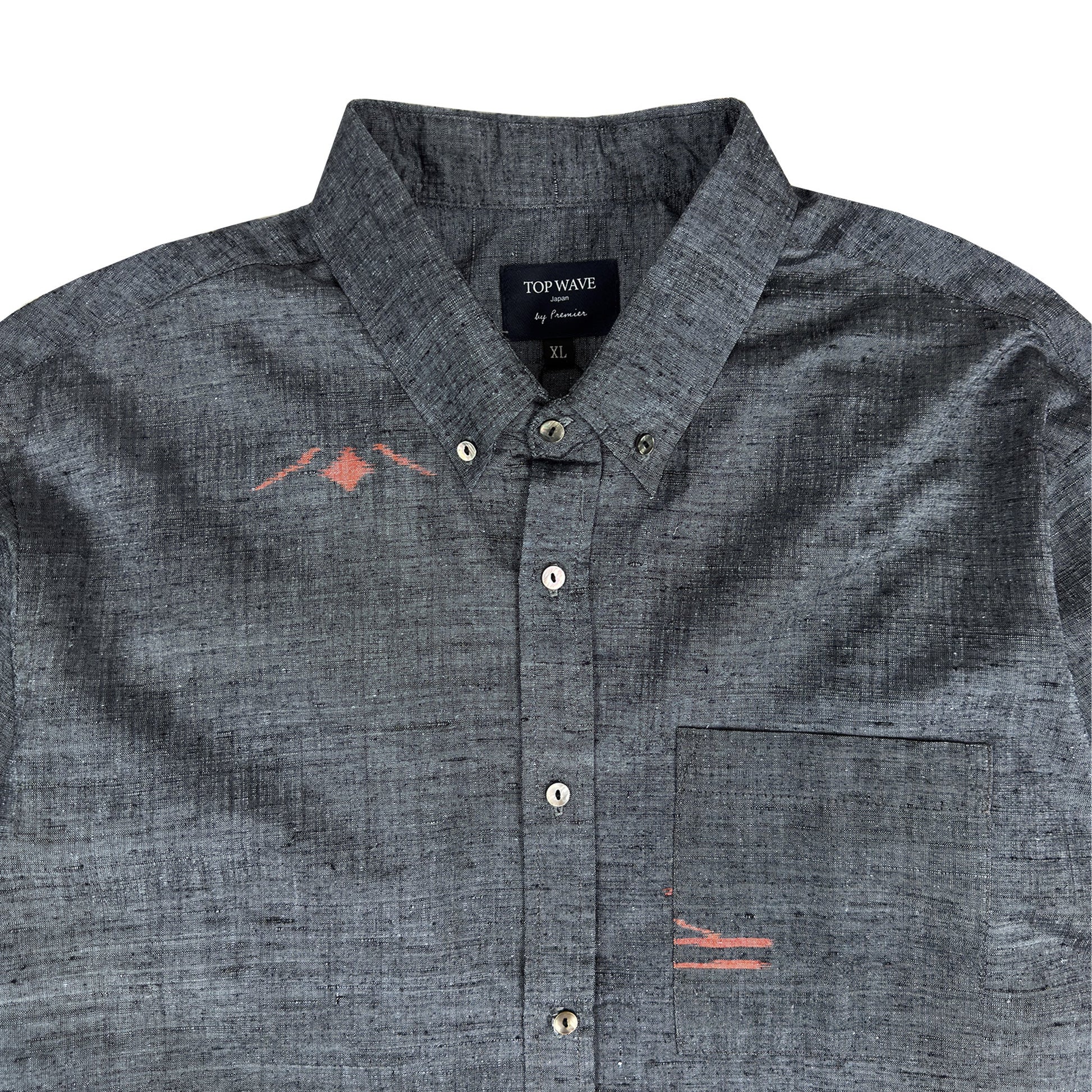 着物長袖シャツ メンズ XL LSVN-XL46-3