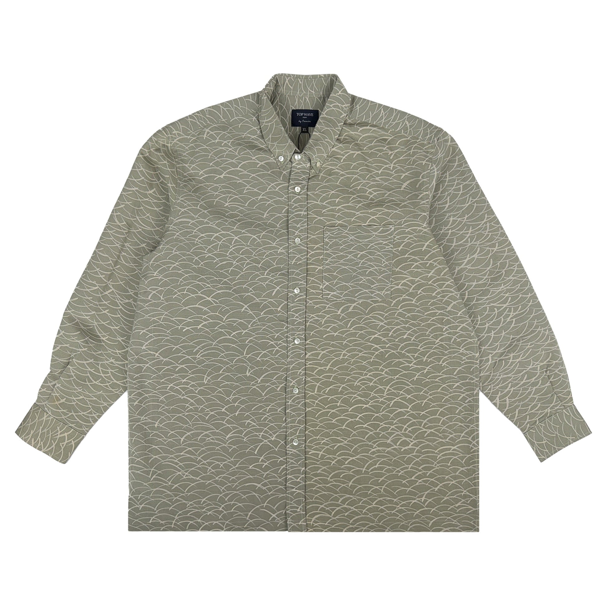 着物長袖シャツ メンズ XL LSVN-XL47-1