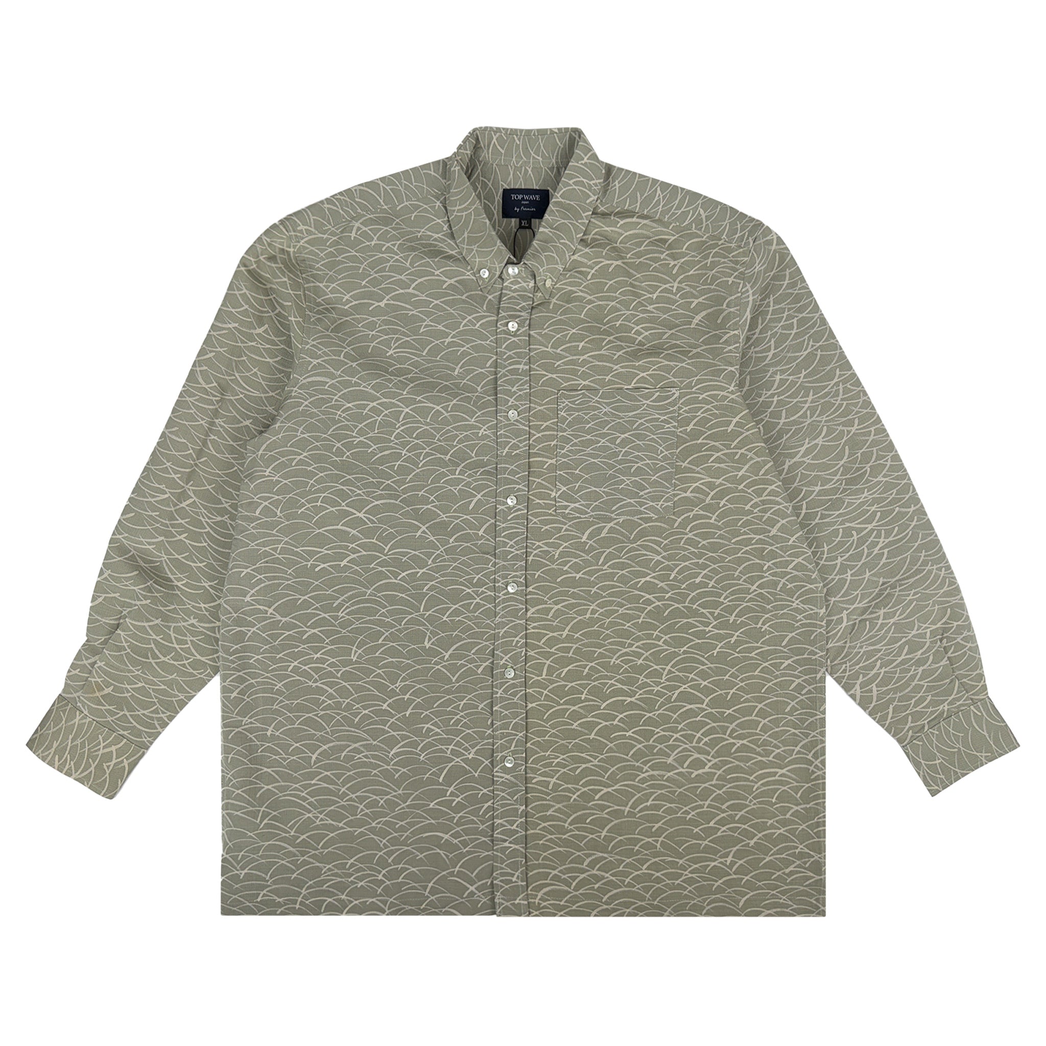 着物長袖シャツ メンズ XL LSVN-XL47