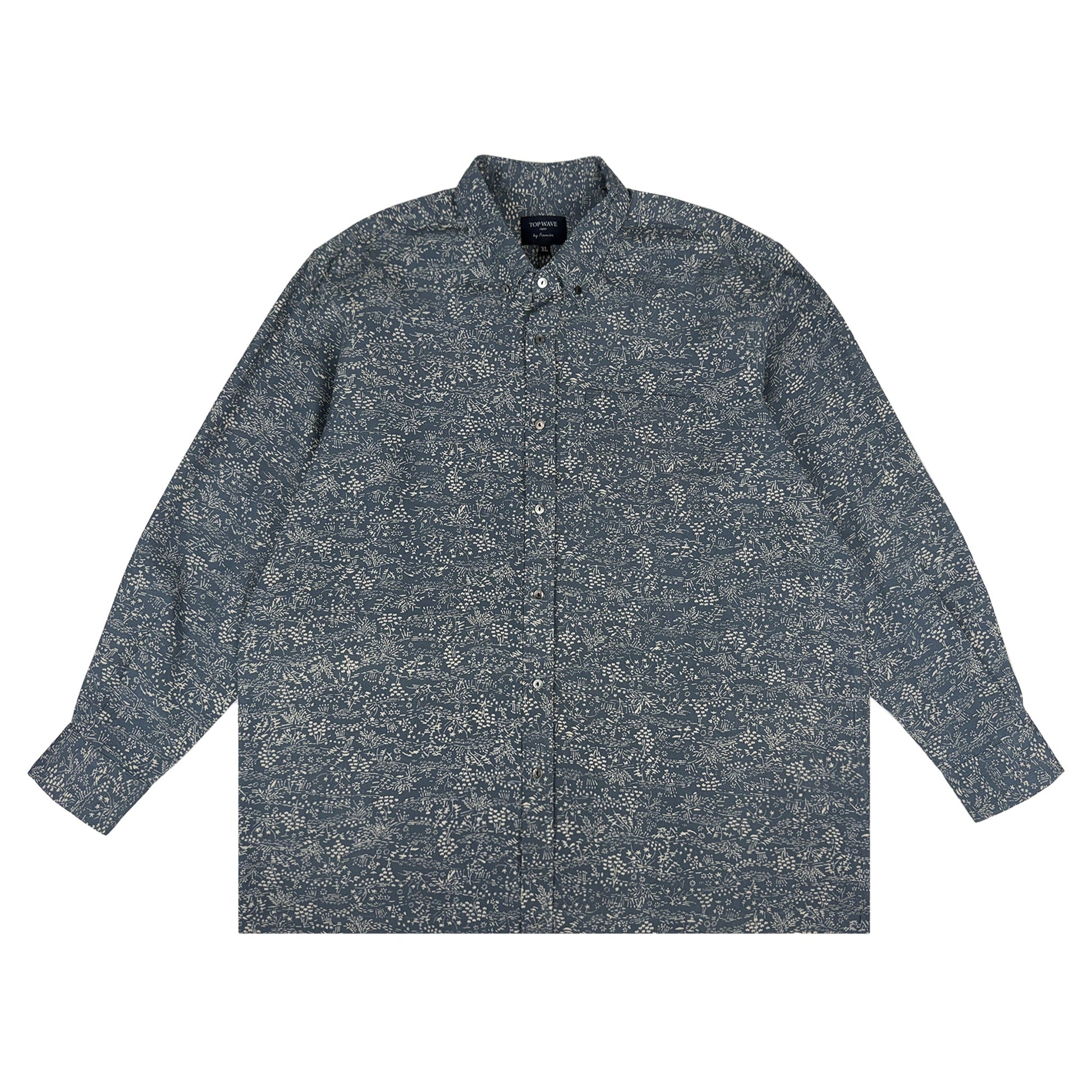 着物長袖シャツ メンズ XL LSVN-XL48-1