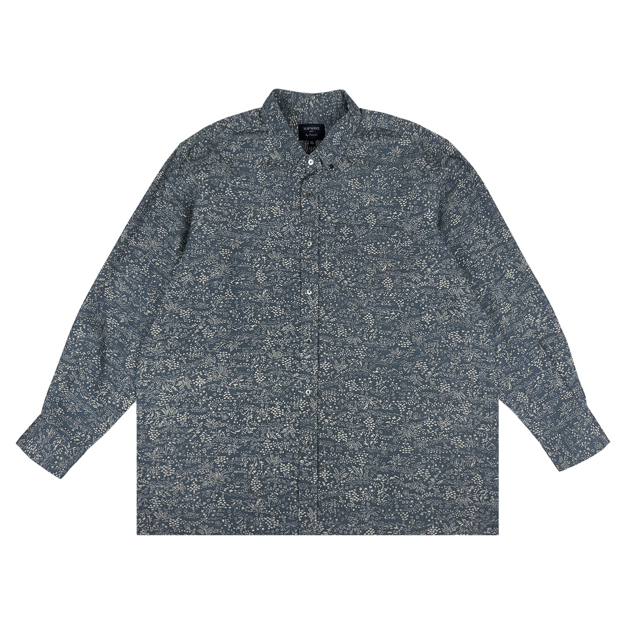 着物長袖シャツ メンズ XL LSVN-XL48