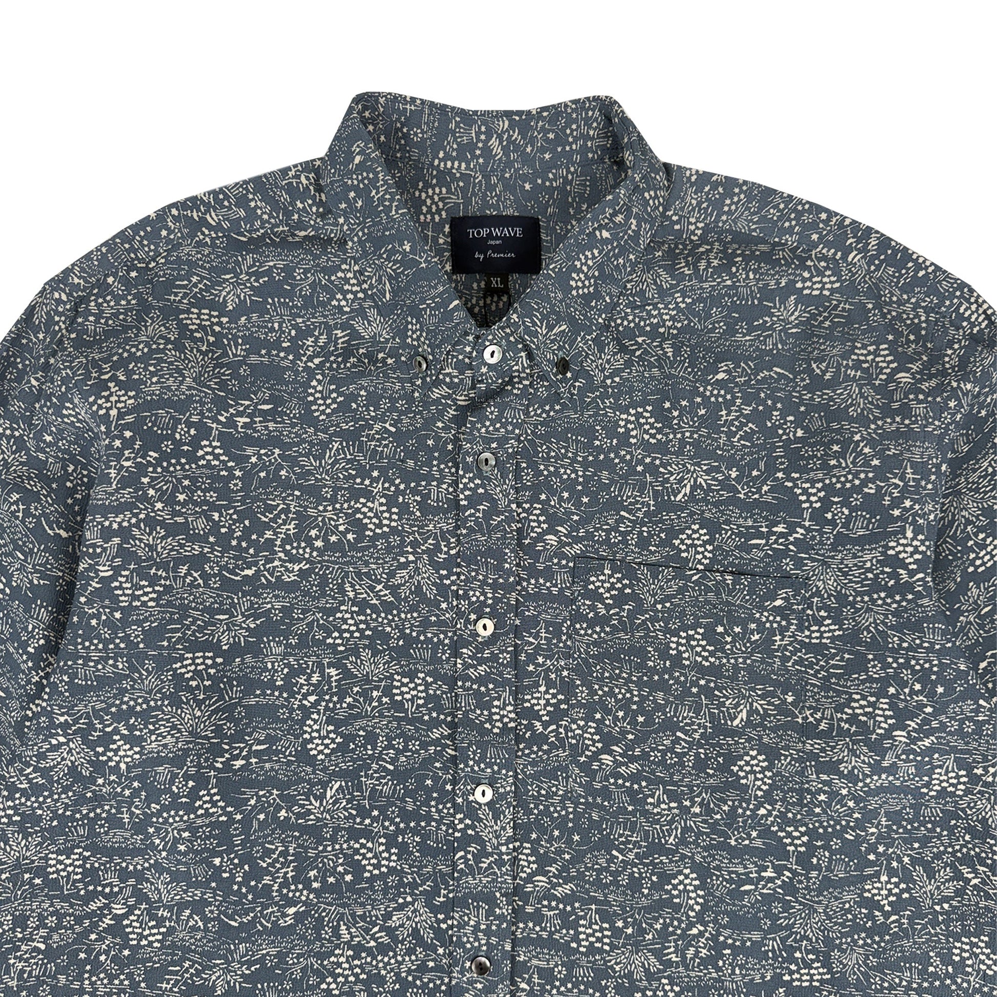 着物長袖シャツ メンズ XL LSVN-XL48-3