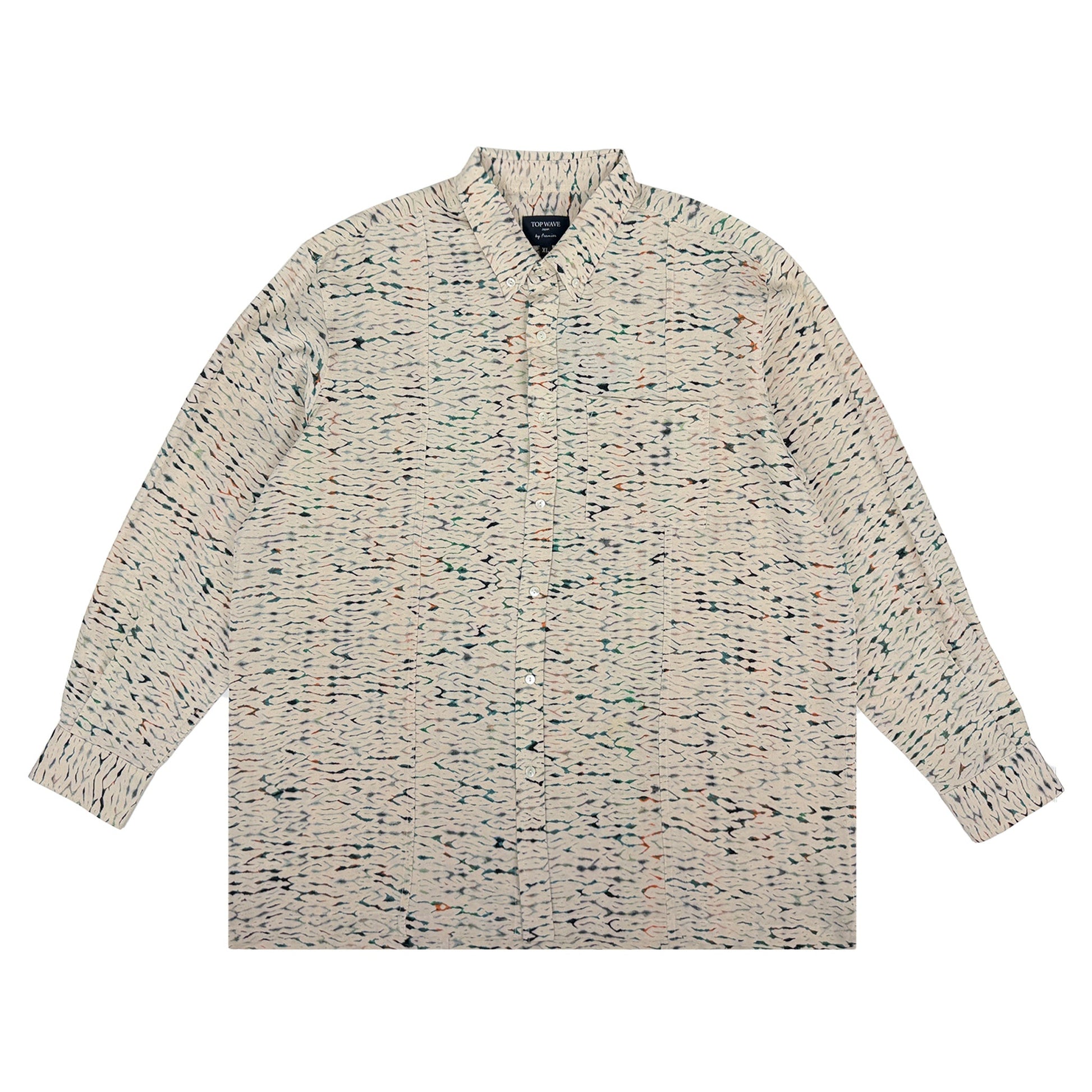 着物長袖シャツ メンズ XL LSVN-XL49-1