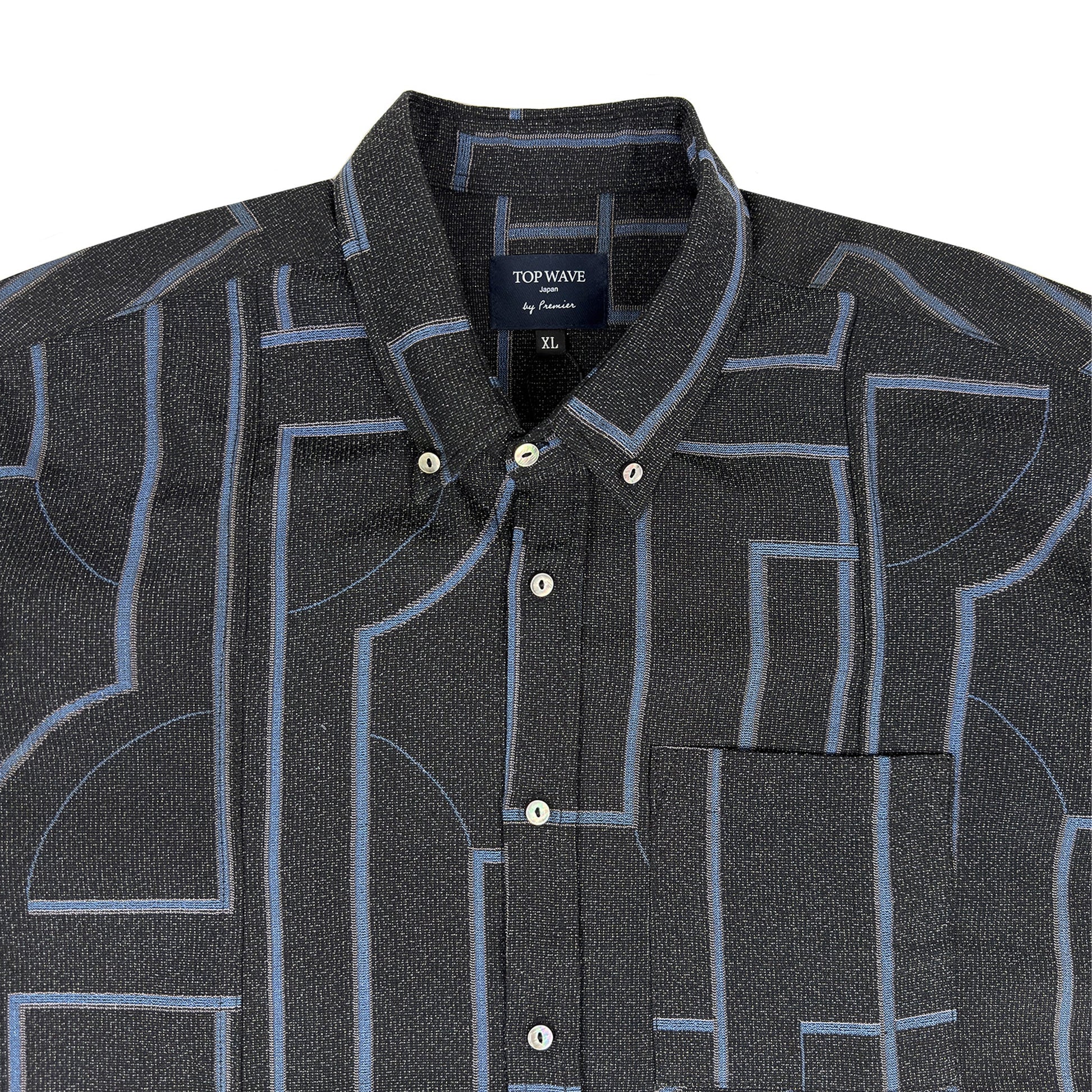 着物長袖シャツ メンズ XL LSVN-XL50-3