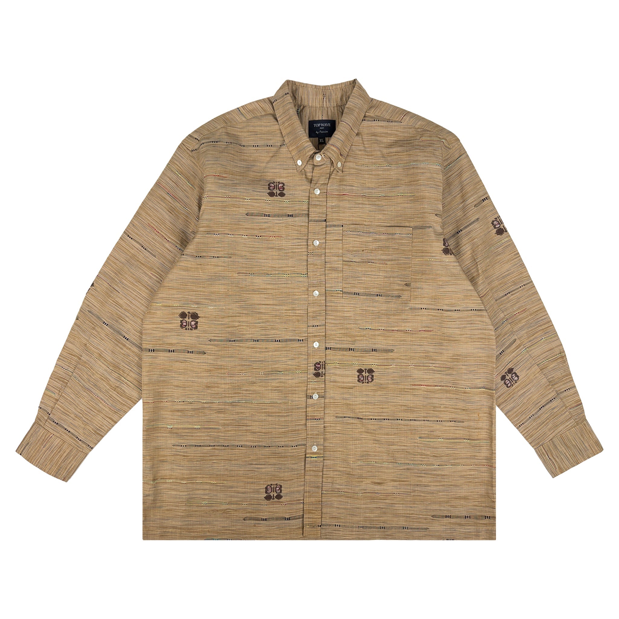 着物長袖シャツ メンズ XL LSVN-XL53