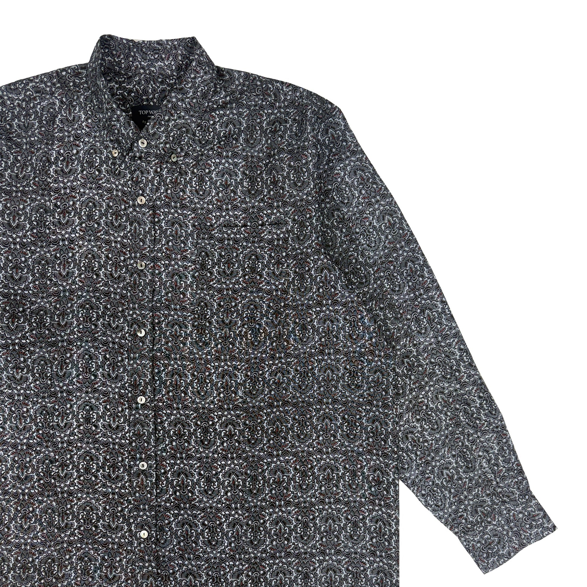 着物長袖シャツ メンズ XL LSVN-XL57-4