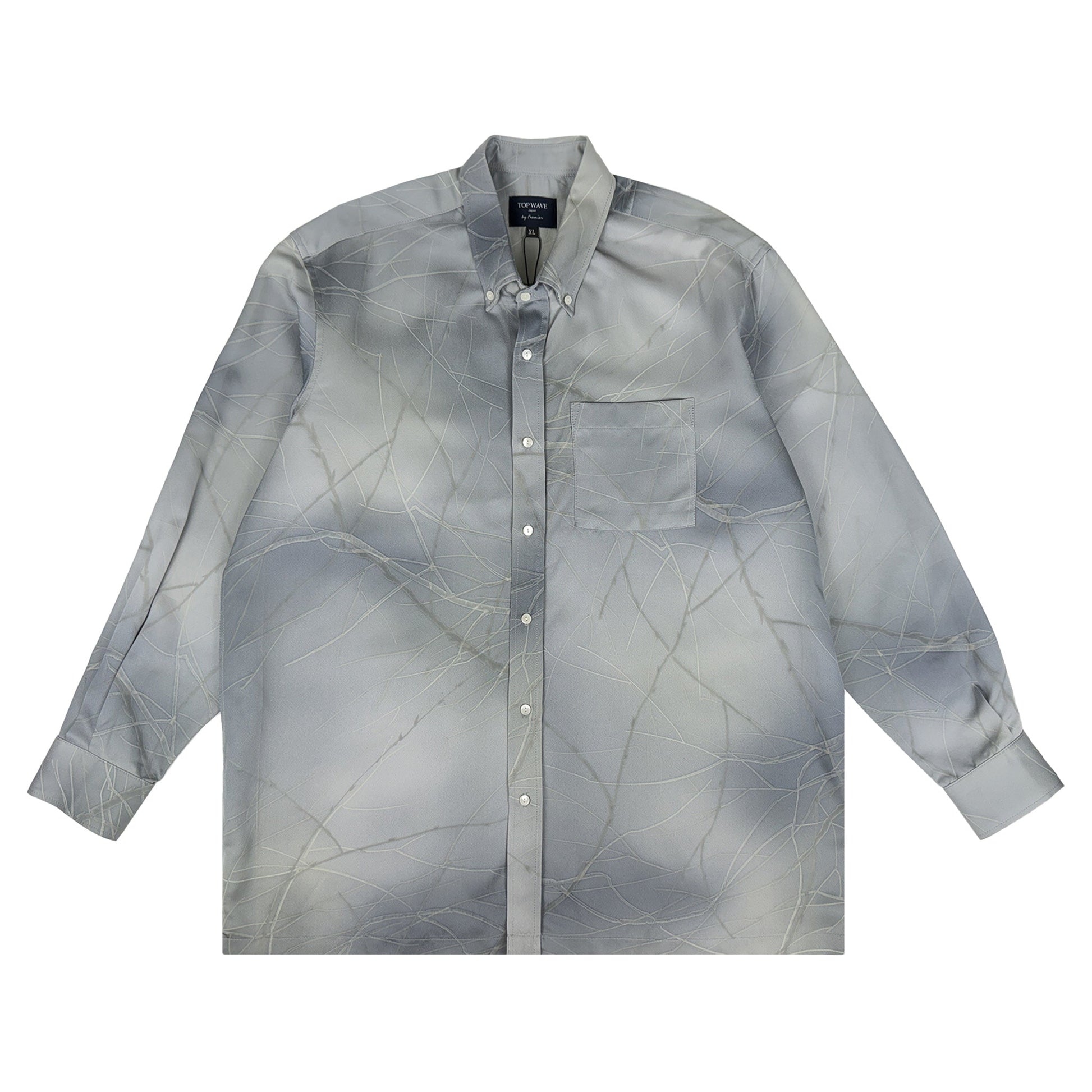 着物長袖シャツ メンズ XL LSVN-XL58-1