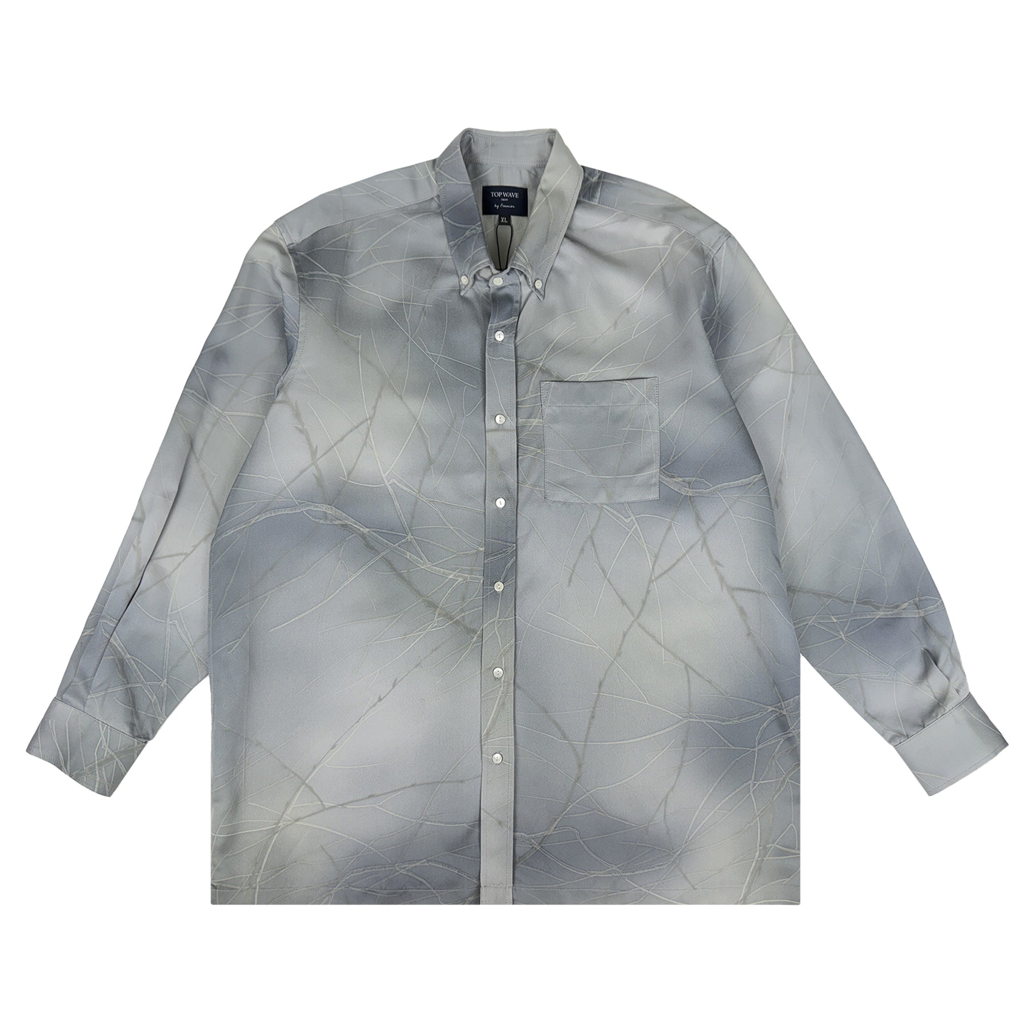 着物長袖シャツ メンズ XL LSVN-XL58