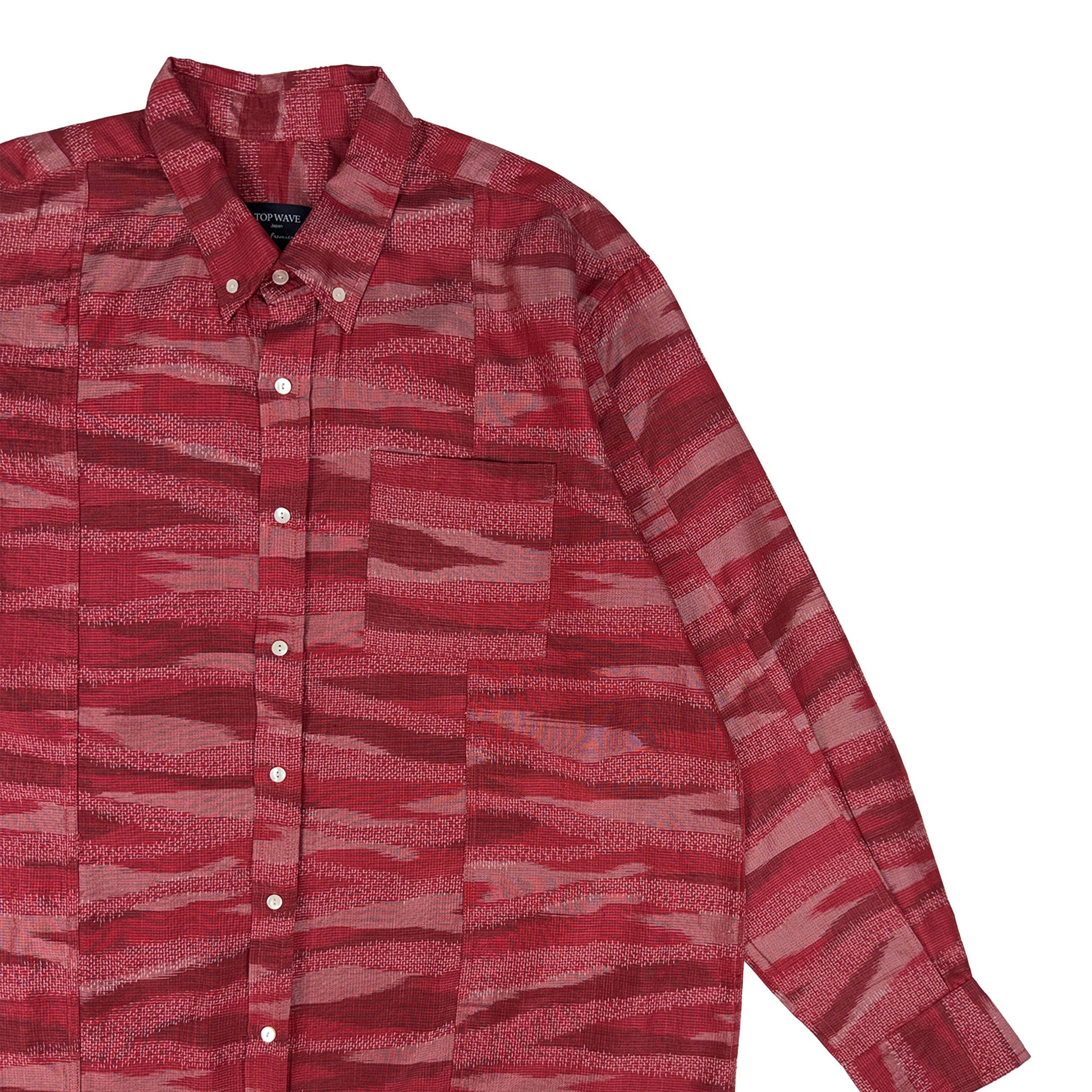 着物長袖シャツ メンズ XL LSVN-XL59-4