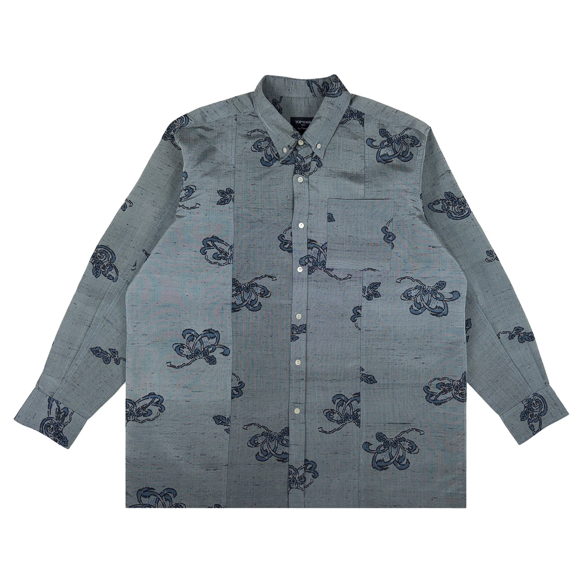 着物長袖シャツ メンズ XL LSVN-XL60-1