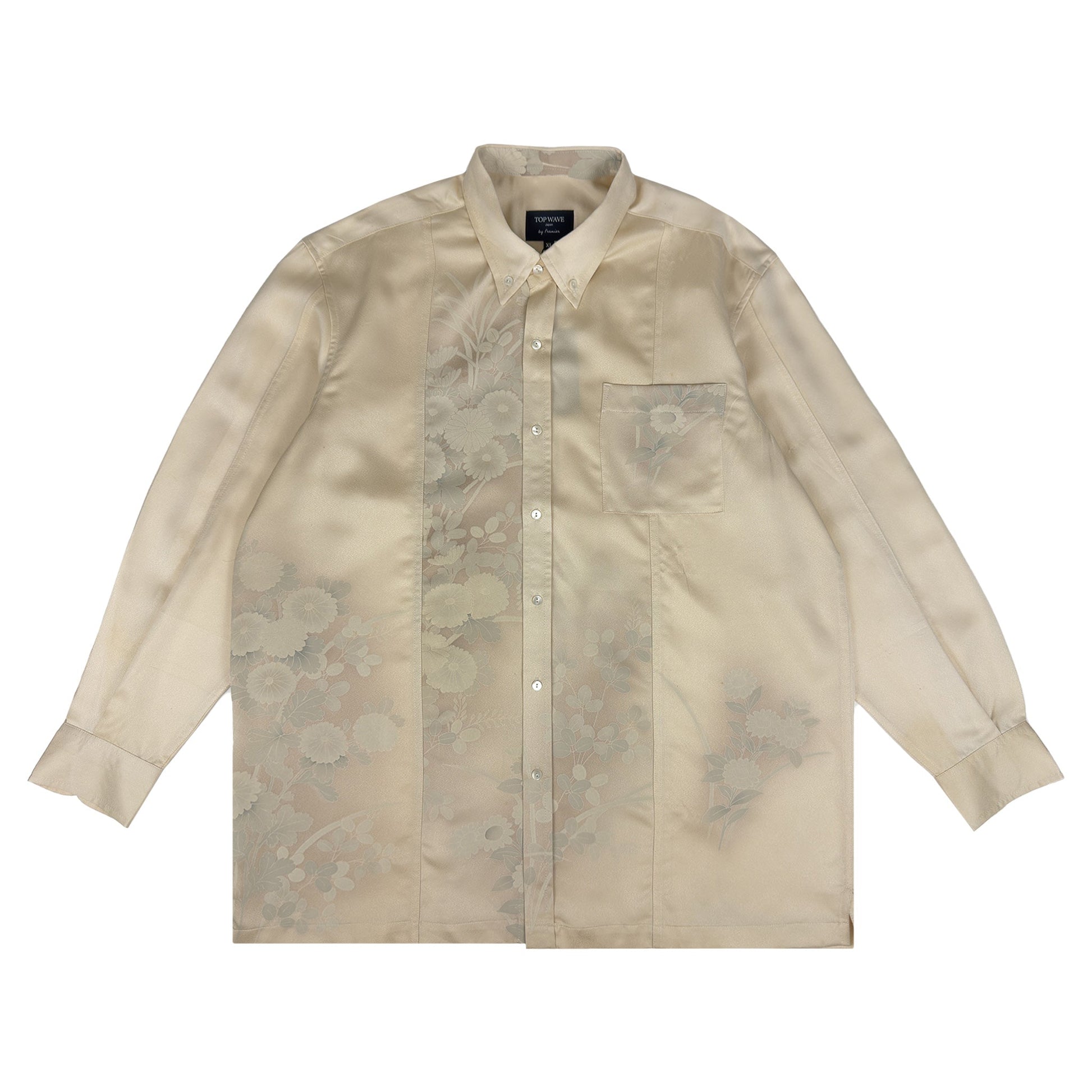 着物長袖シャツ メンズ XL LSVN-XL61-1