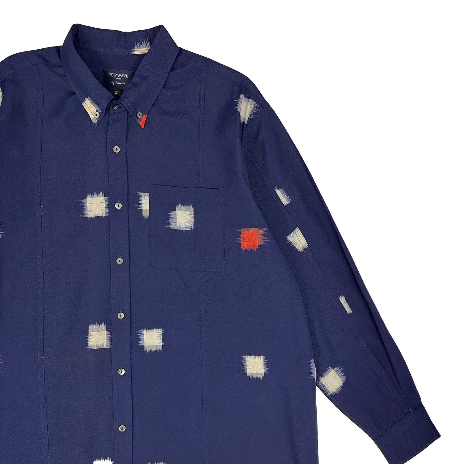 着物長袖シャツ メンズ XL LSVN-XL62-4