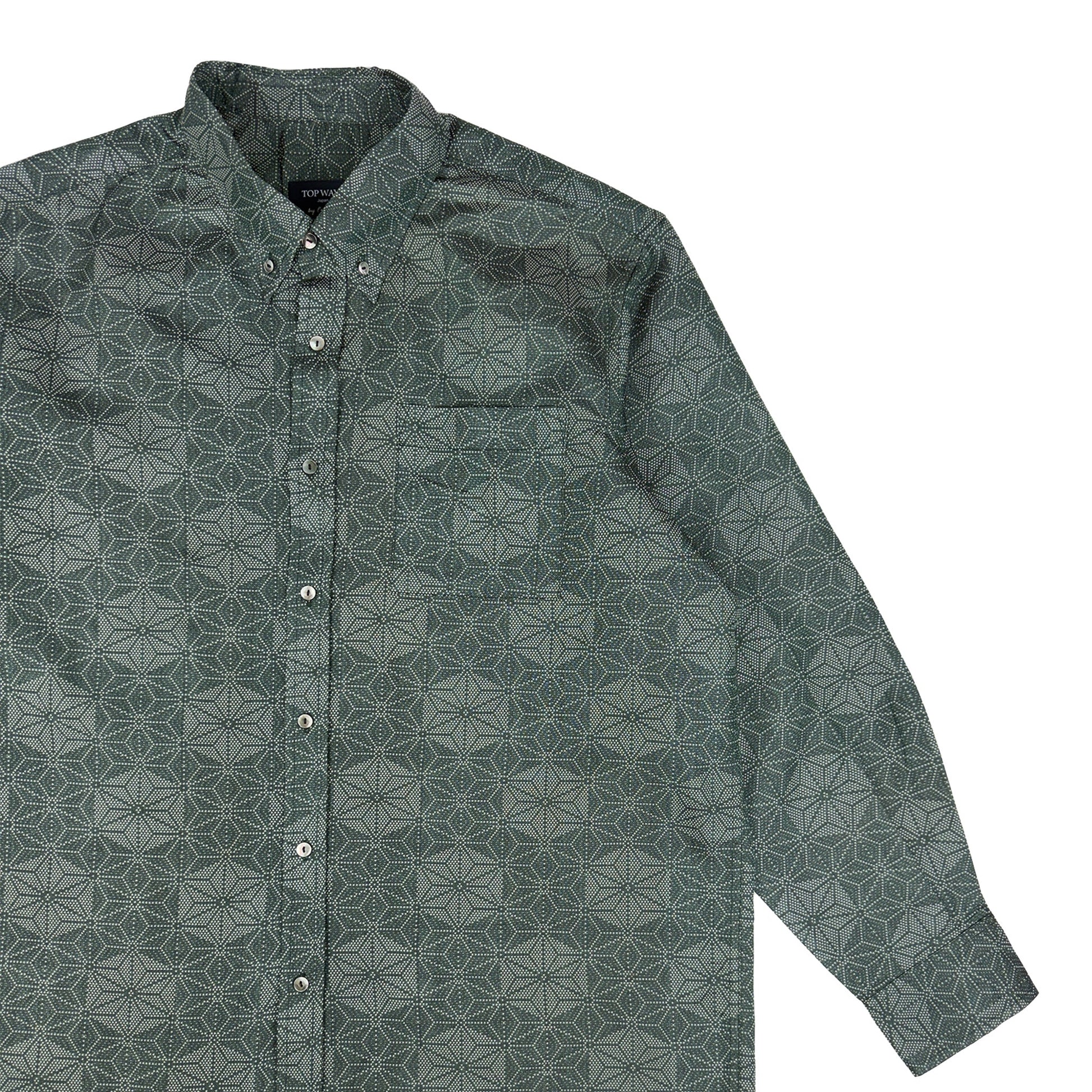 着物長袖シャツ メンズ XL LSVN-XL65-4