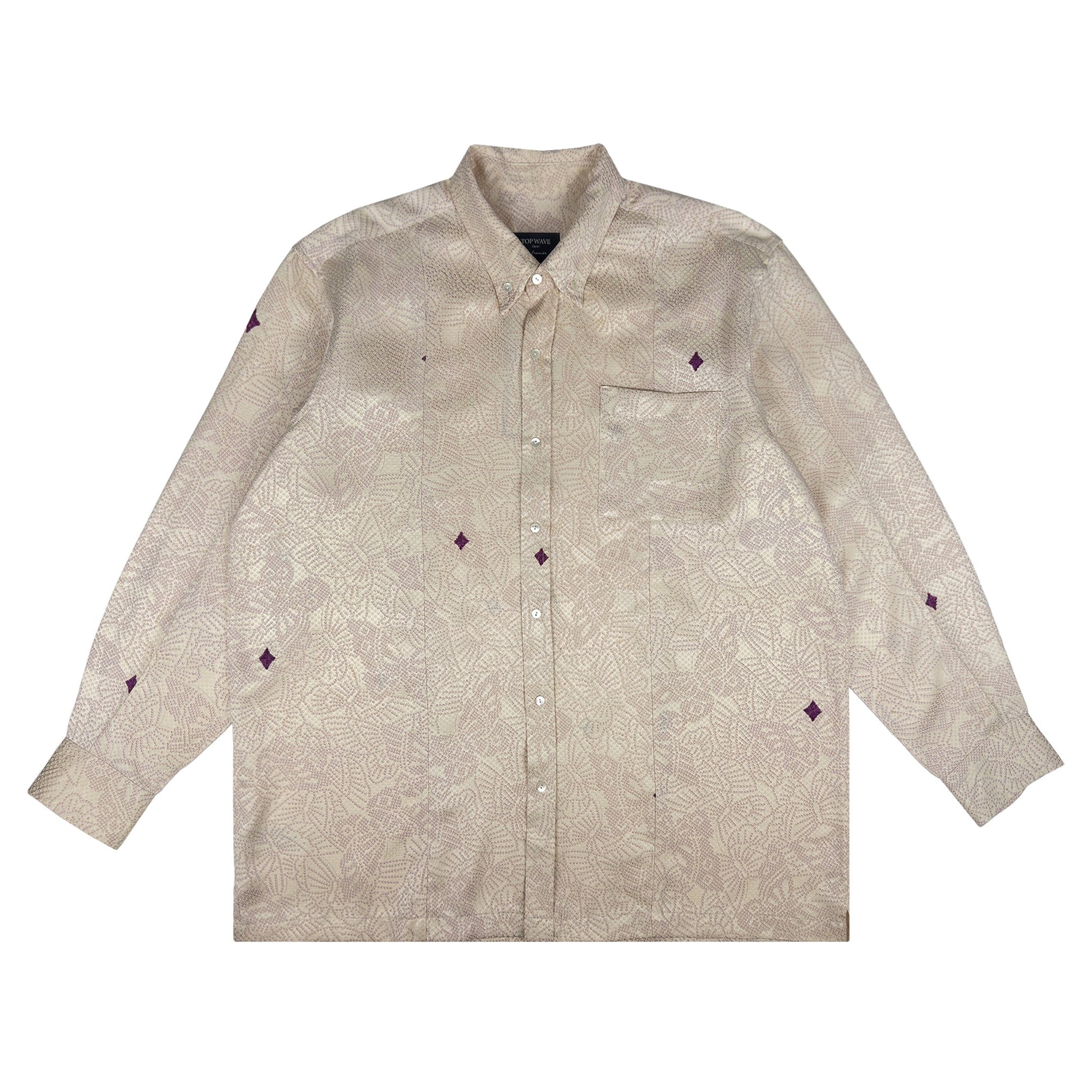 着物長袖シャツ メンズ XL LSVN-XL68-1