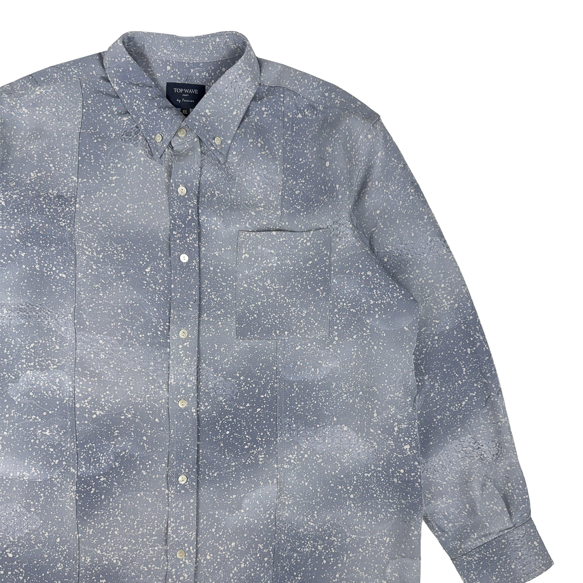 着物長袖シャツ メンズ XL LSVN-XL69-4