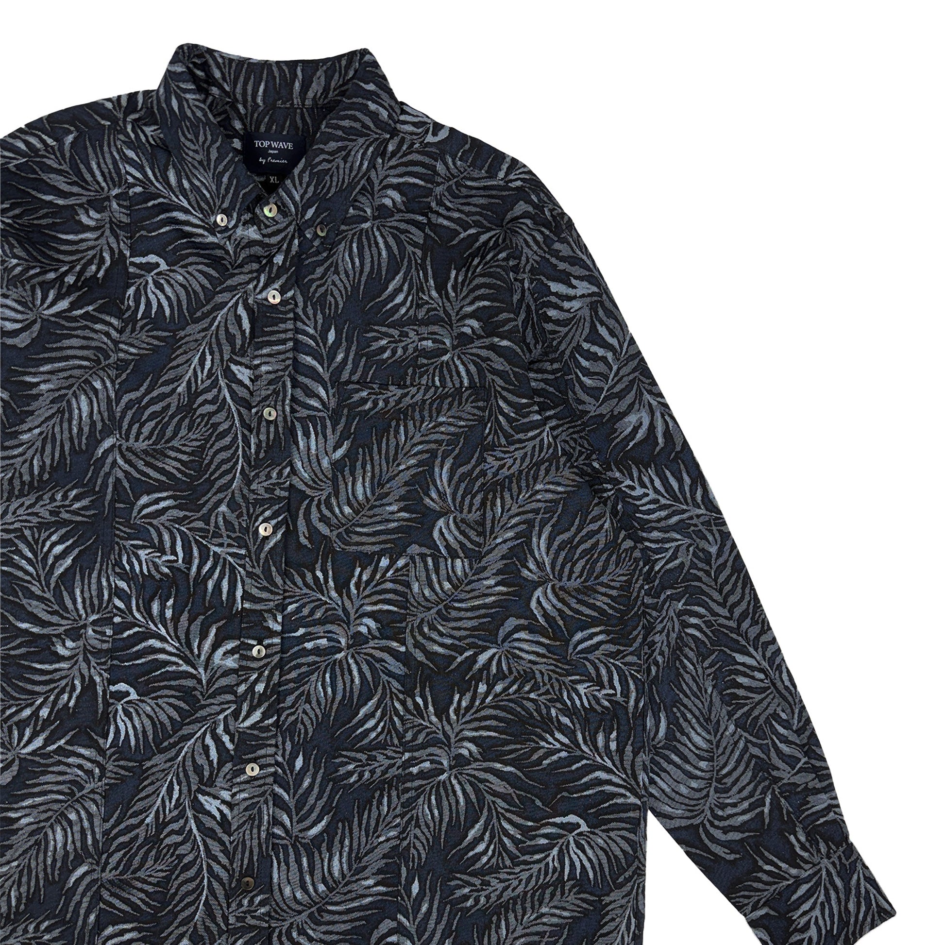 着物長袖シャツ メンズ XL LSVN-XL70-4