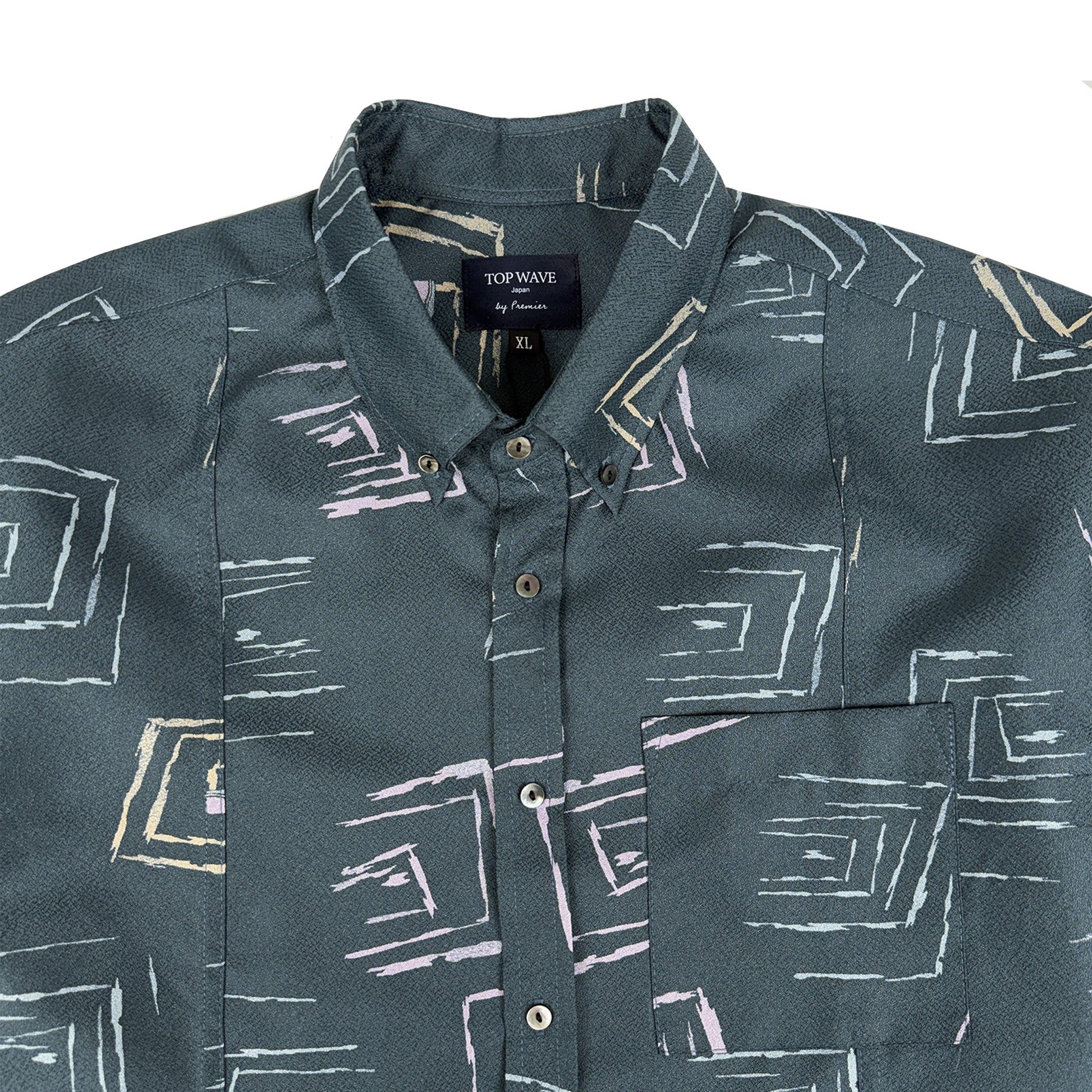 着物長袖シャツ メンズ XL LSVN-XL71-3