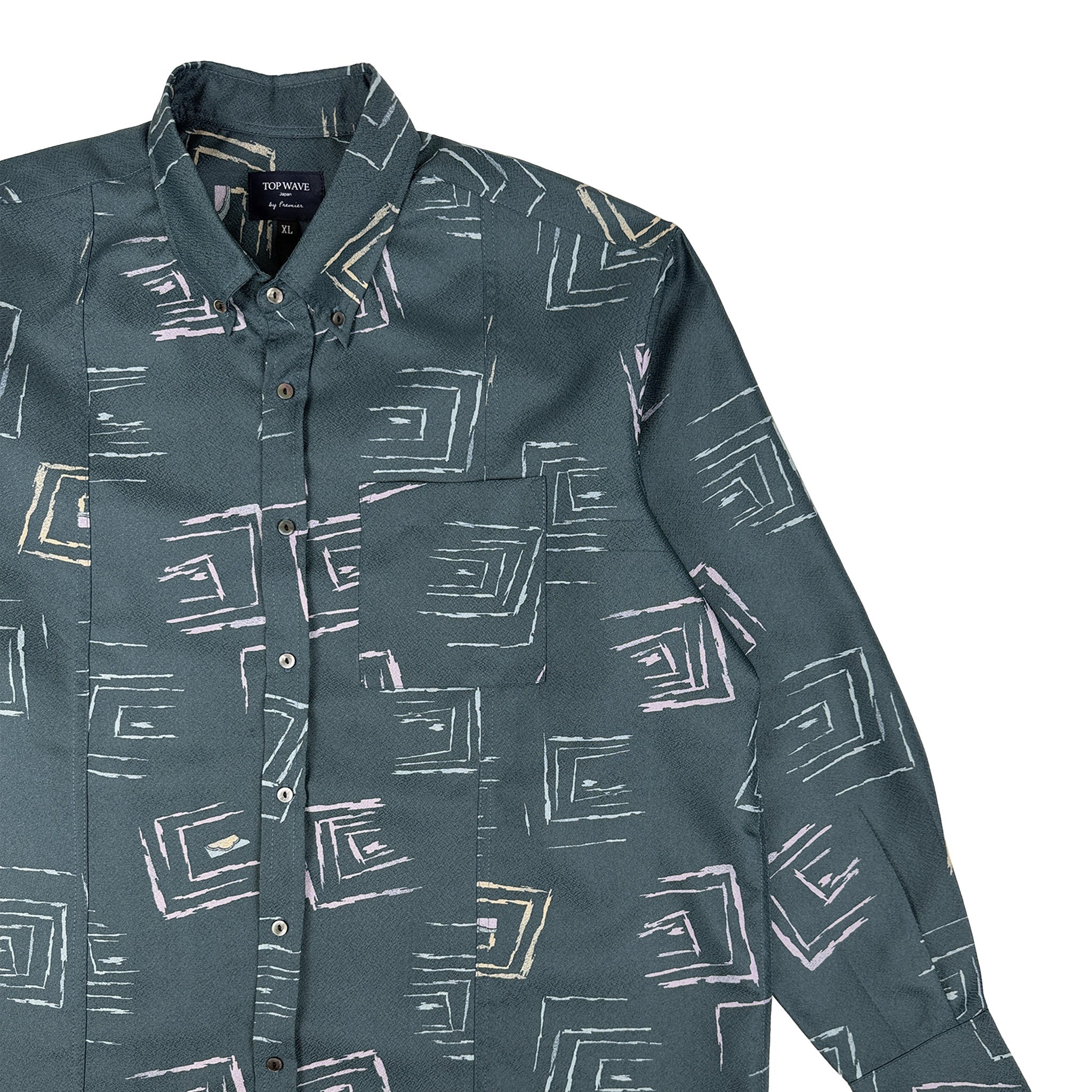 着物長袖シャツ メンズ XL LSVN-XL71-zoom-4