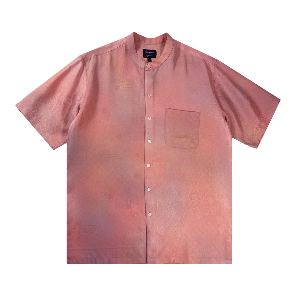 着物スタンドカラーシャツ メンズ L SCVN-L02-zoom-1