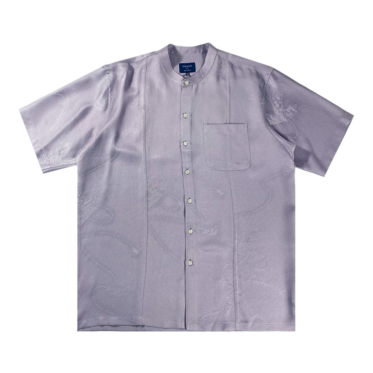 着物スタンドカラーシャツ メンズ XL SCVN-XL07